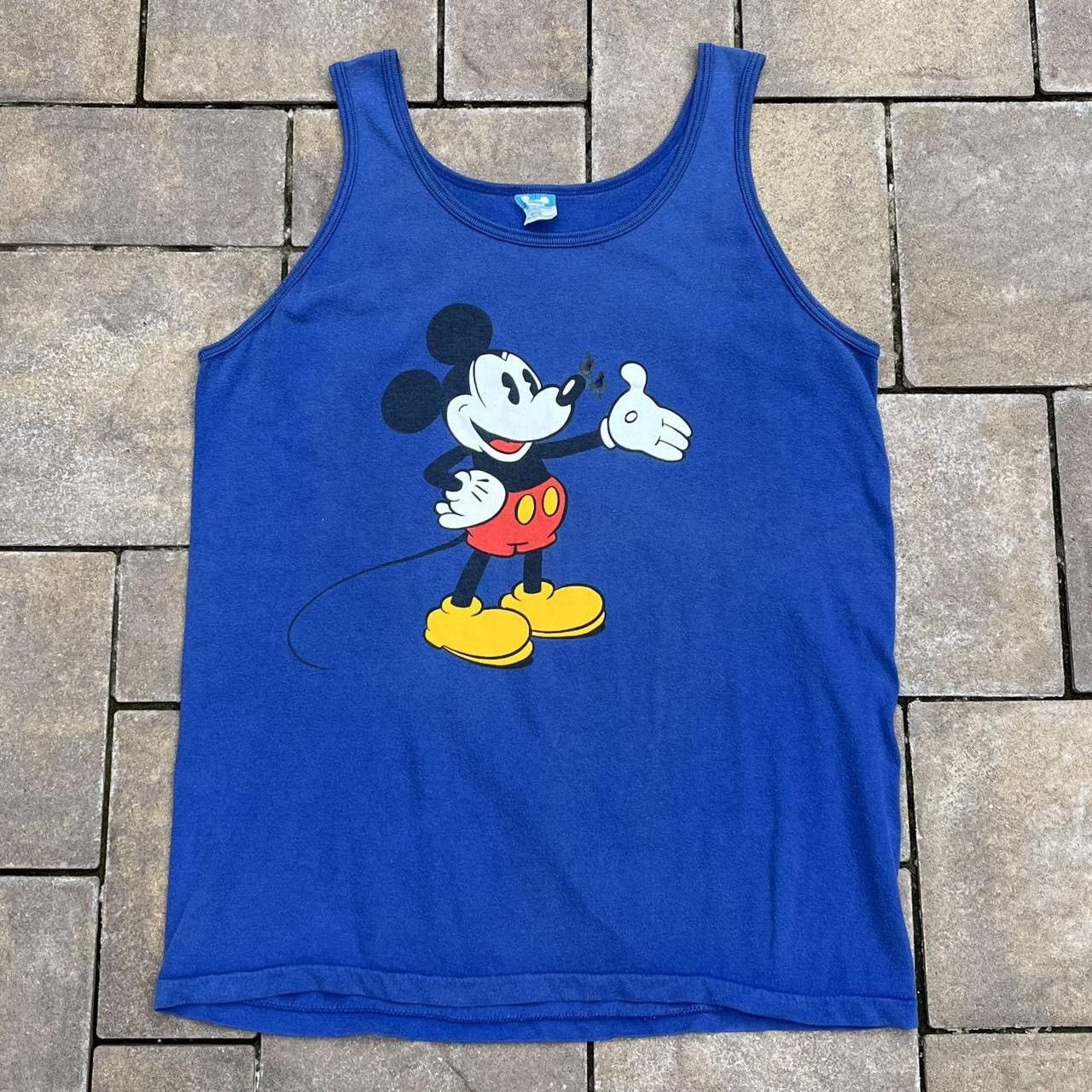 Disney × Mickey Mouse × Vintage Vintage 90s Disney Character Fashions Mickey Mouse Tank Top Size US L / EU 52-54 / 3 - 1 Thumbnail