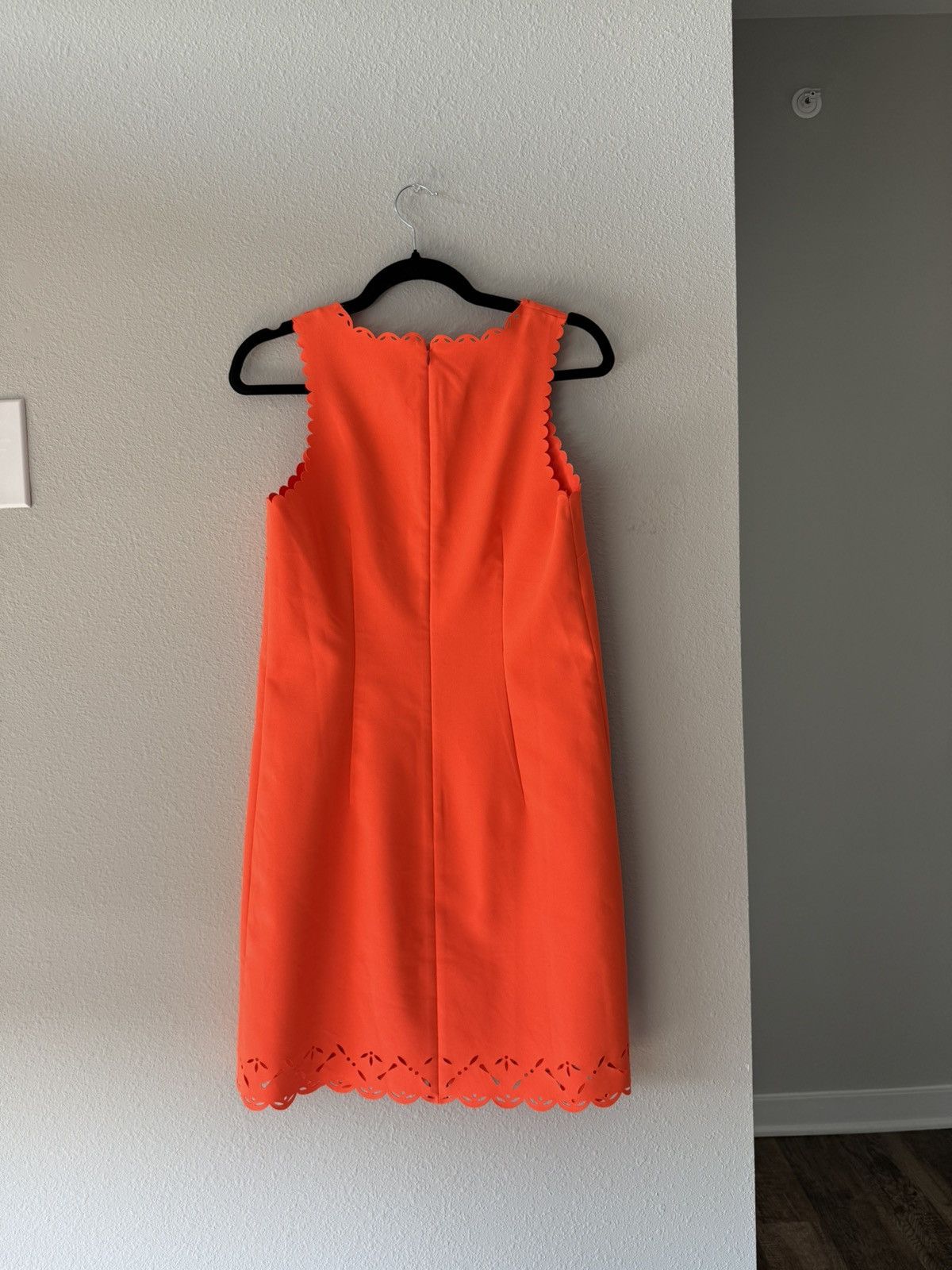 J.Crew J. Crew orange scalloped laser cut shift dress 2 Size XS / US 0-2 / IT 36-38 - 5 Thumbnail