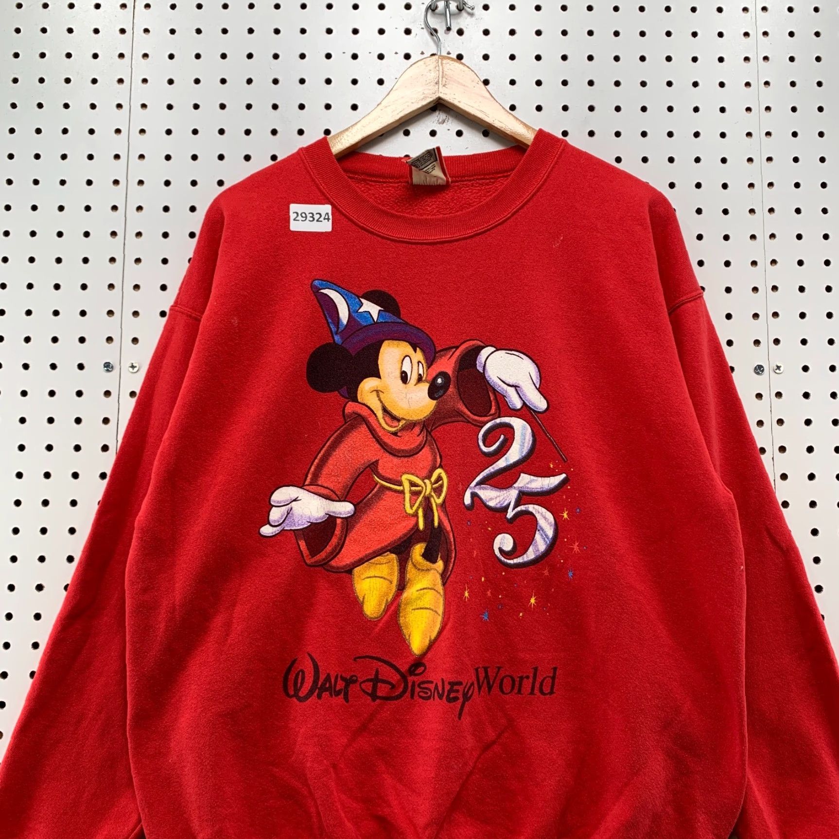4SDESIGNS VINTAGE Mickey Designs Sweatshirt Crewneck Adult Large Red 90s Mickey Mouse USA 25th Theme Mens Size US L / EU 52-54 / 3 - 5 Thumbnail