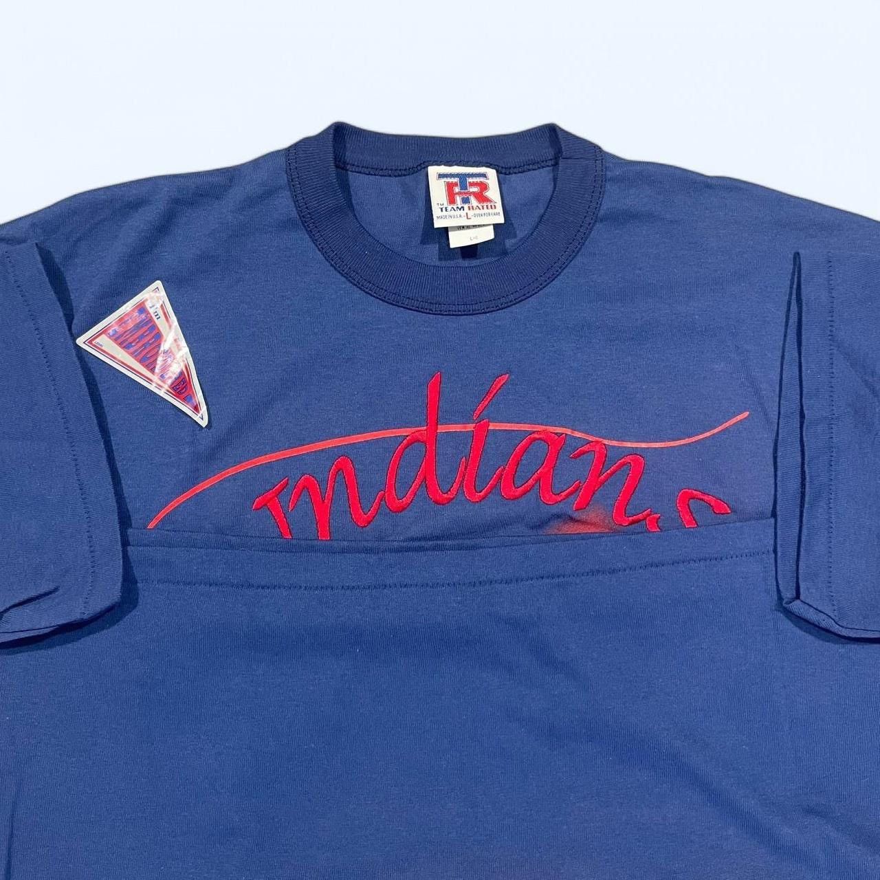 MLB × Vintage DSNWT Vintage 1995 Cleveland Indians Baseball T-Shirt Size US L / EU 52-54 / 3 - 7 Thumbnail