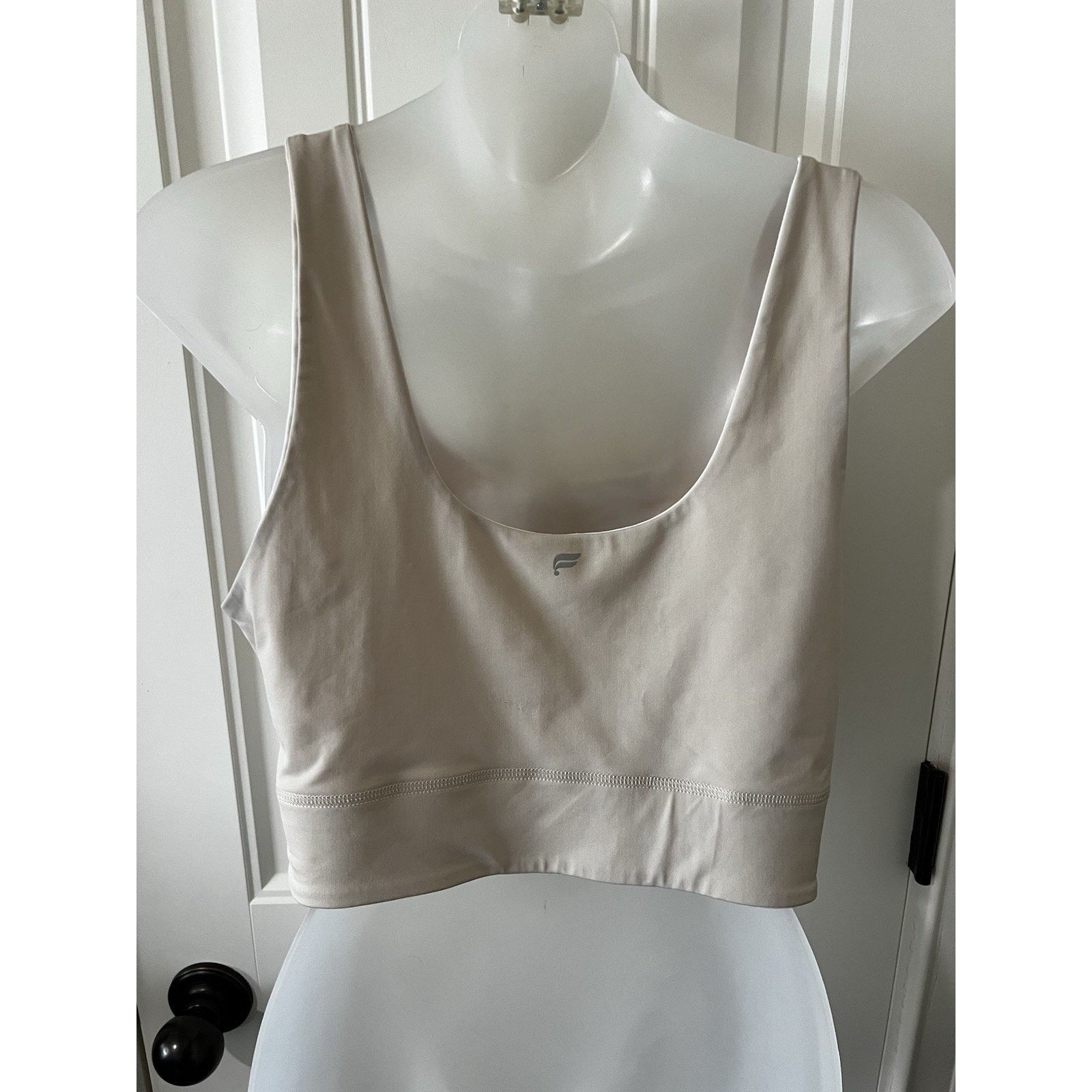 Fabletics Harlyn Midi Medium Impact Sports Bra Honey Magma Square Neck Size XL / US 12-14 / IT 48-50 - 14 Thumbnail