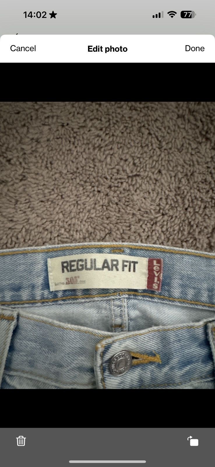 Levi's × Vintage Flare Denim Size US 34 / EU 50 - 4 Thumbnail