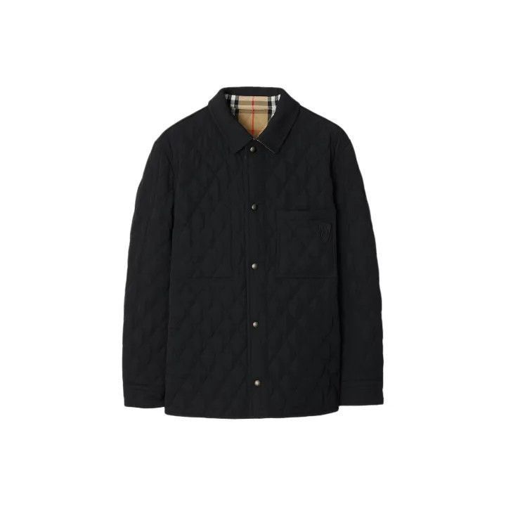 Burberry Burberry Burberry Black Logo Quilted Long Sleeve Jacket-25 Size US M / EU 48-50 / 2 - 1 Thumbnail