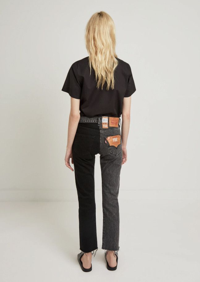 Vetements Vetements x Levi"s 501 two tone straight crop jean Size 28" / US 6 / IT 42 - 5 Thumbnail