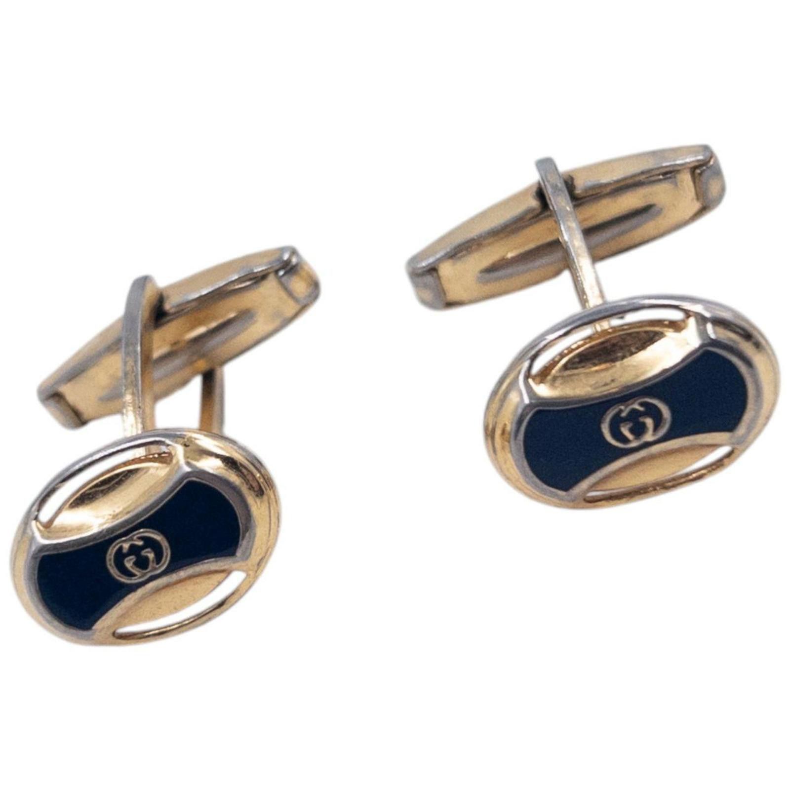 Gucci Vintage 90s Gucci Embossed Cuff Links Size ONE SIZE - 4 Thumbnail