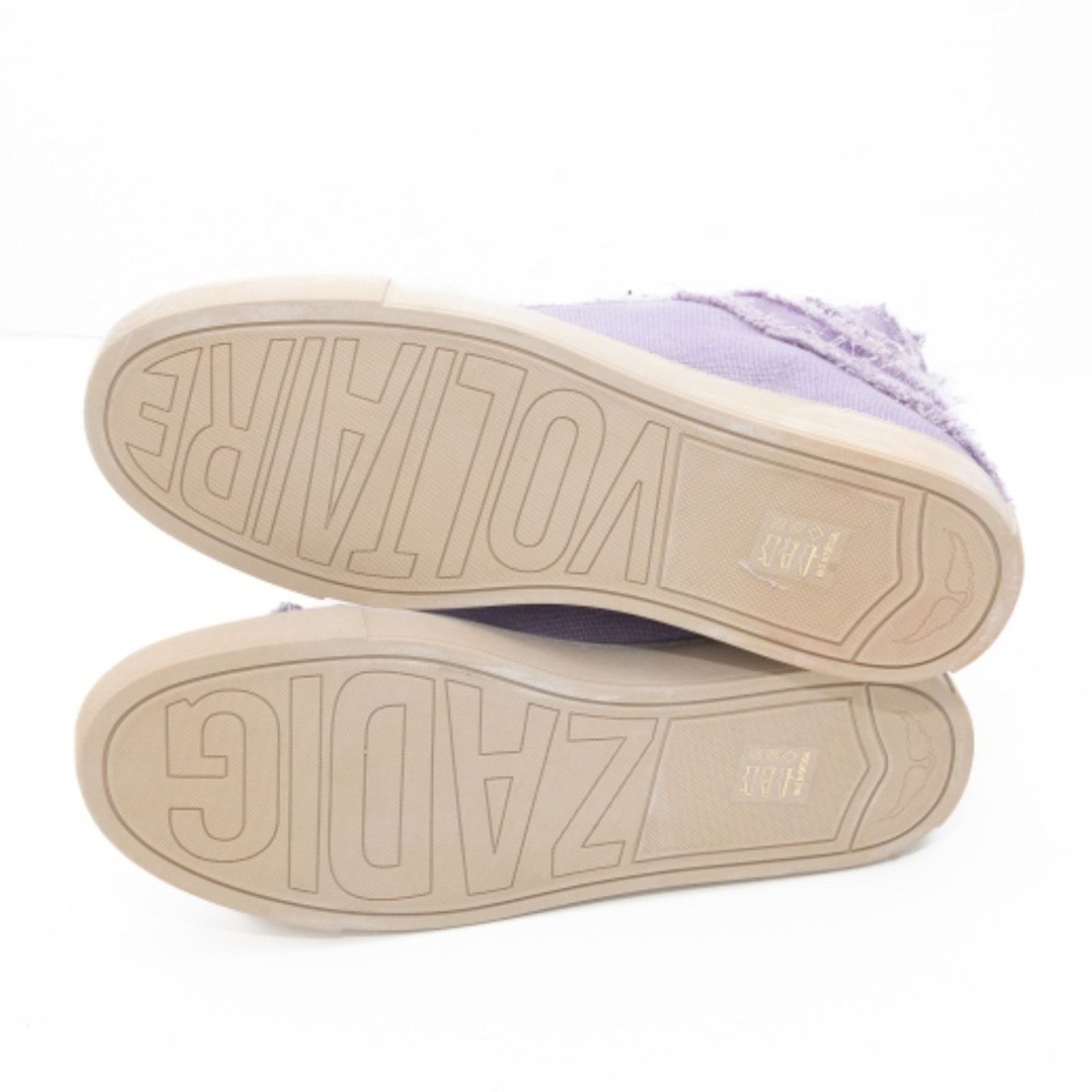 Zadig & Voltaire Zadig Voltaire. High Flash Canvas Shoes In Purple. Size US 10 / IT 40 - 4 Thumbnail