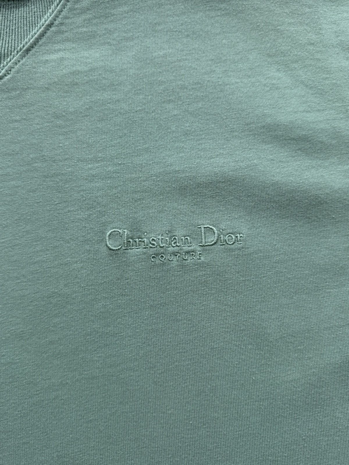 Dior Dior Christian Dior Couture Embroidered T-Shirt Green S Size US S / EU 44-46 / 1 - 2 Thumbnail