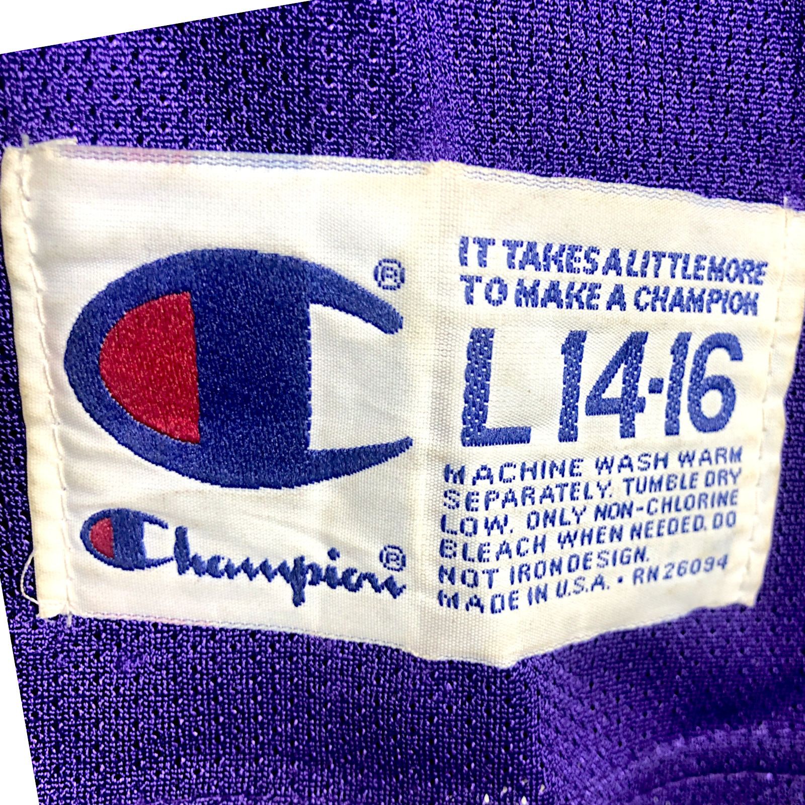 Champion × NBA 1996 Toronto Raptors Marcus Camby Champion Jersey Youth L Size US S / EU 44-46 / 1 - 6 Thumbnail