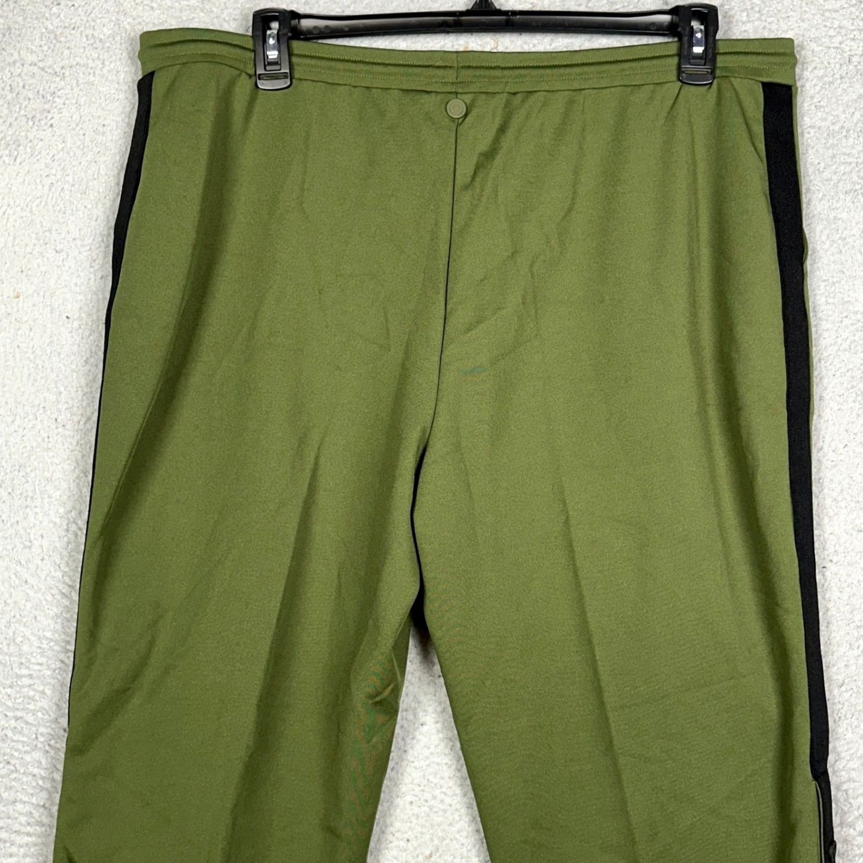 Hunter Hunter For Target Sweatpants Womens 1X Green Snap Side Track Pants Pull On EUC Size 27" / US 4 / IT 40 - 2 Thumbnail