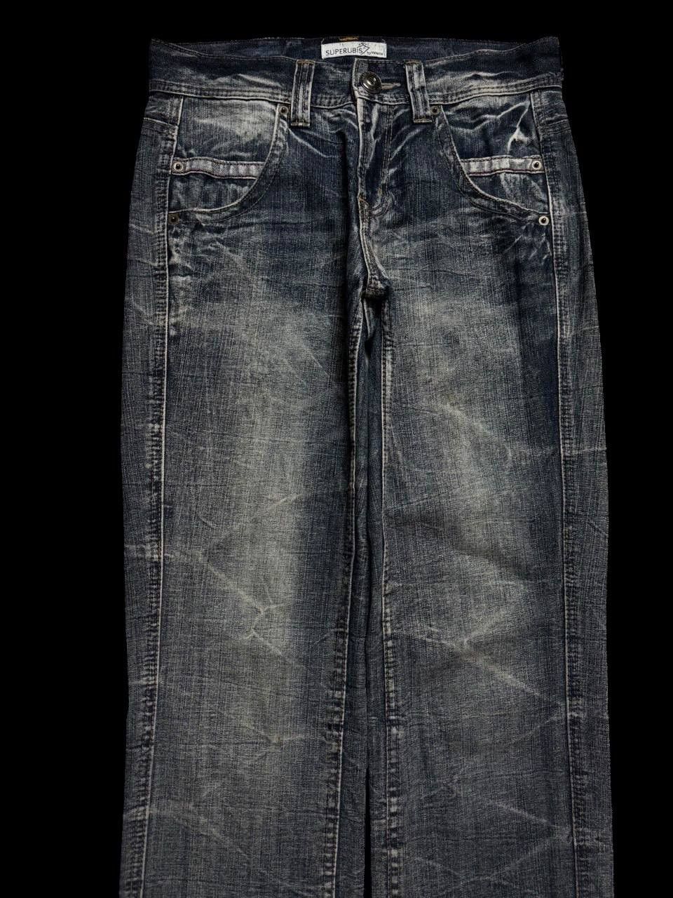 Other INSANE 90s Style Japanese Smoke Mudwash Clawmark Dark Jeans Size US 30 / EU 46 - 3 Thumbnail