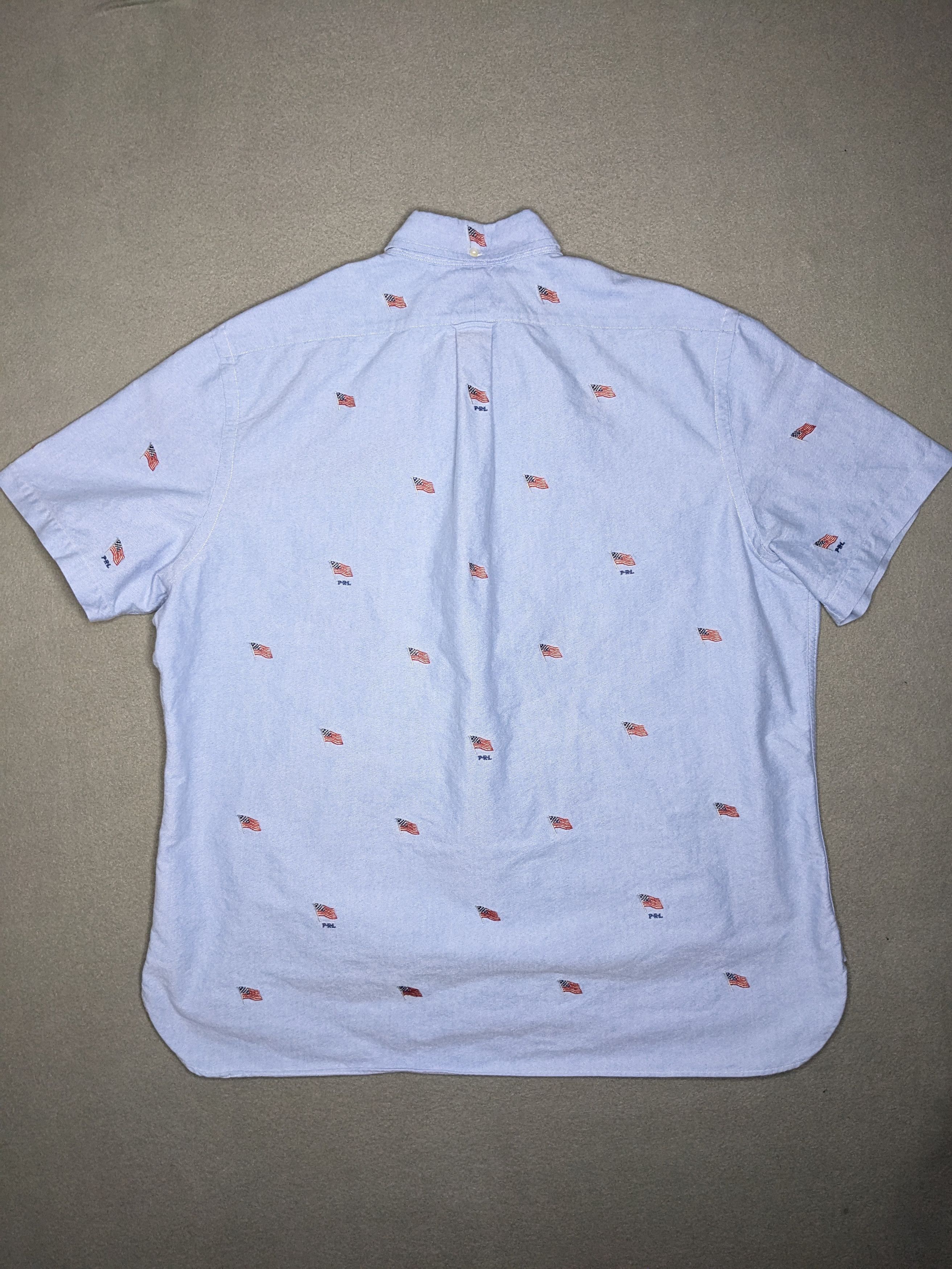 Polo Ralph Lauren Polo Ralph Lauren Shirt 2XL Oxford Camp USA Flag AOP Oxford Size US XXL / EU 58 / 5 - 3 Thumbnail