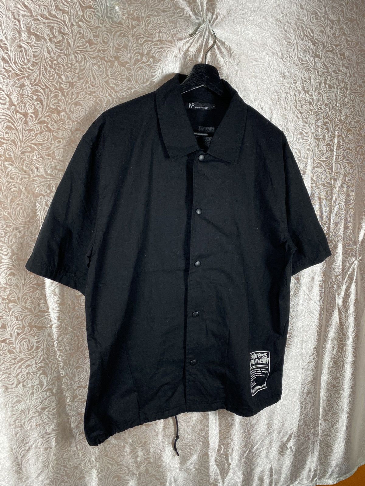 Japanese Brand NP Noble Product Black Short Sleeve Big Back Print Graphic Size US M / EU 48-50 / 2 - 5 Thumbnail