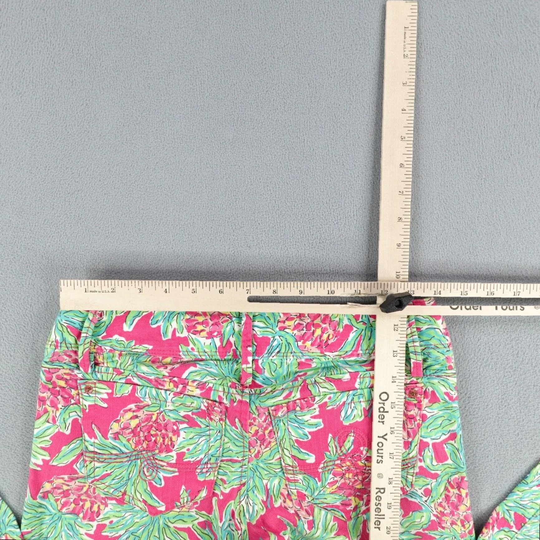Lilly Pulitzer VINTAGE Lilly Pulitzer Women’s Jeans Size 0 Mid Rise Straight Leg Floral Denim Pink 90s Women's Pants Size 28" / US 6 / IT 42 - 7 Thumbnail