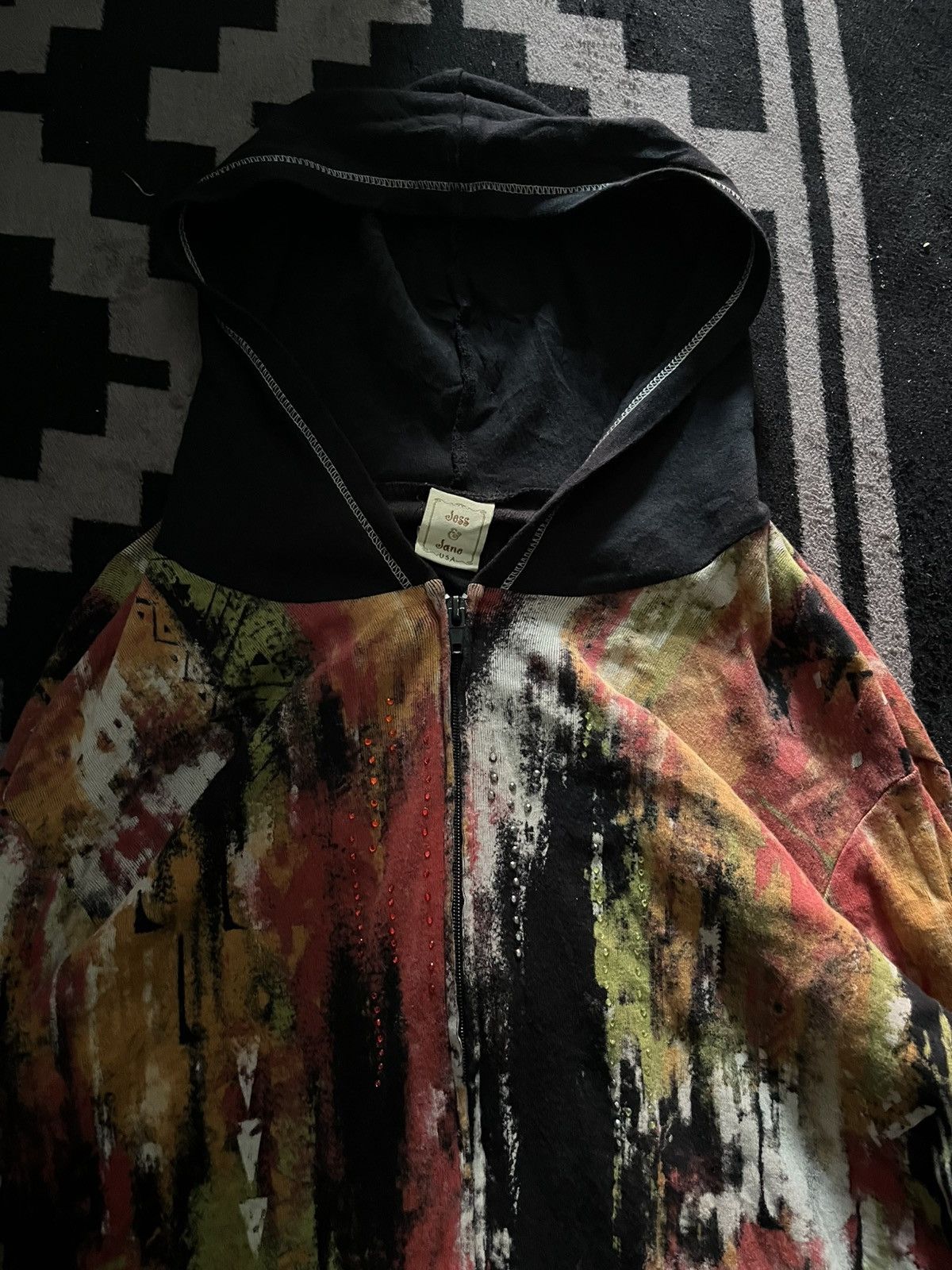 Hysteric Glamour Jess and jane tie dye glitter ifsixwasnine style hoodie Size US M / EU 48-50 / 2 - 2 Thumbnail