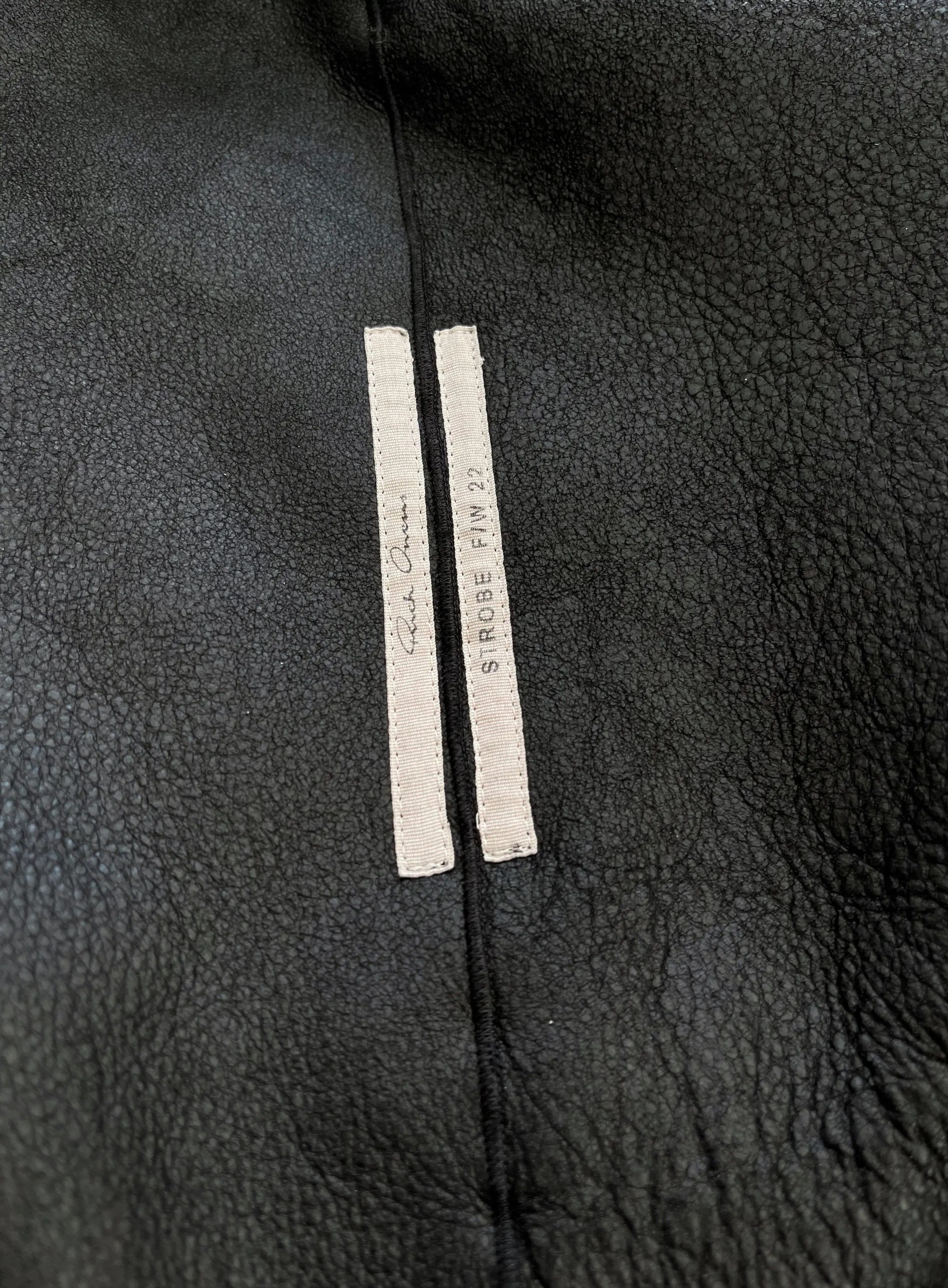Rick Owens EU46 Lamb Shearling Runway Gimp Leather Vest FW22 Strobe Size US S / EU 44-46 / 1 - 12 Thumbnail