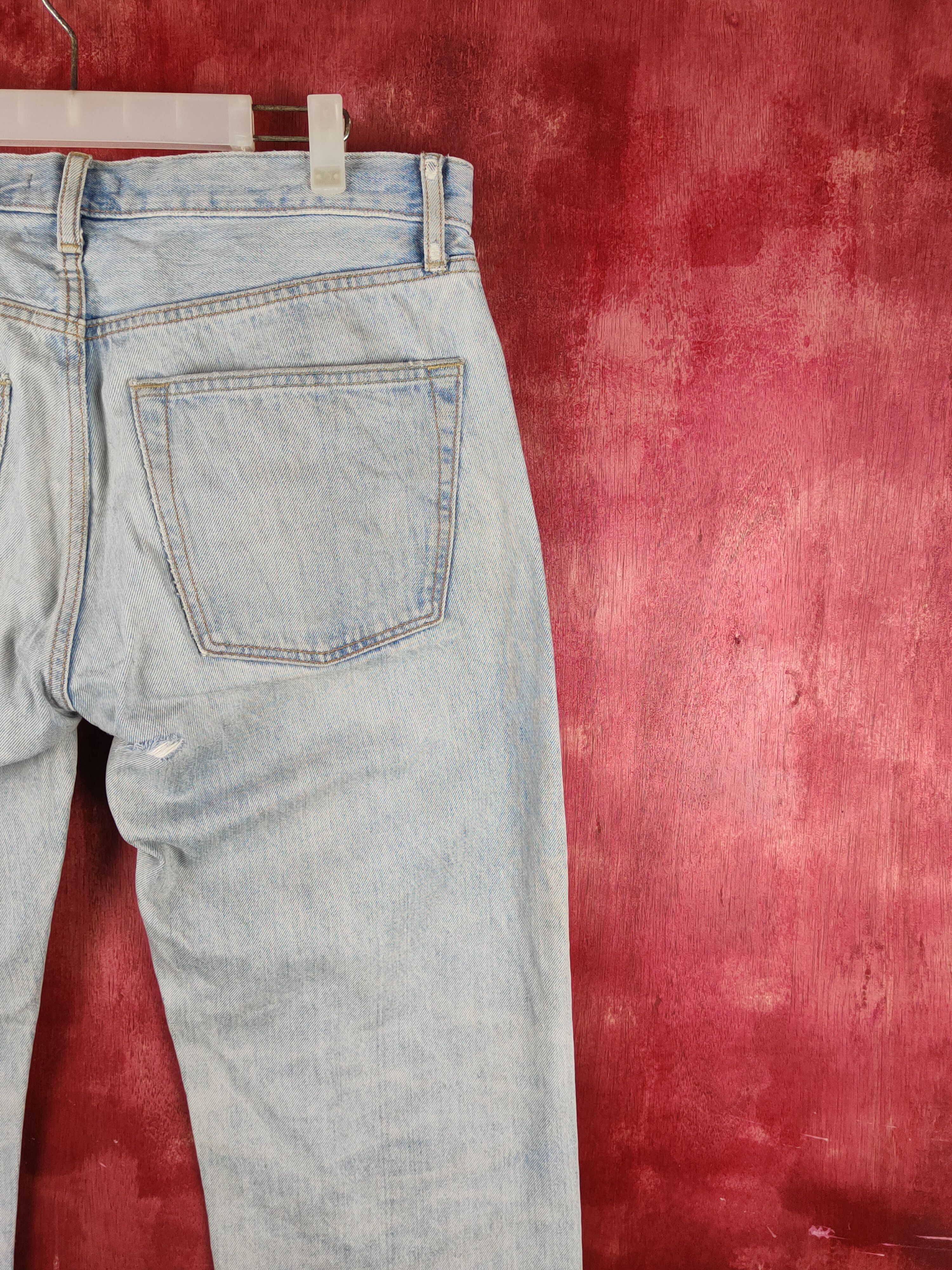 Japanese Brand Uniqlo Blue Faded Distressed Ripped Jeans #S2140 Size US 34 / EU 50 - 11 Thumbnail