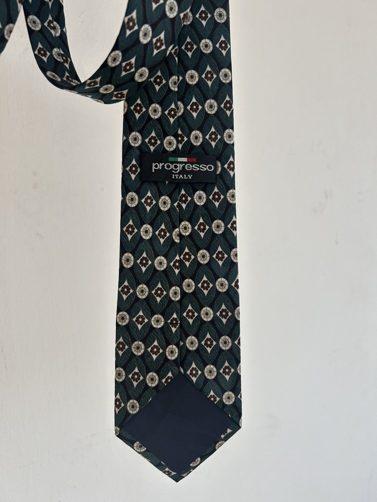 Other Progresso Italy Vintage Tie Green Size ONE SIZE - 6 Thumbnail