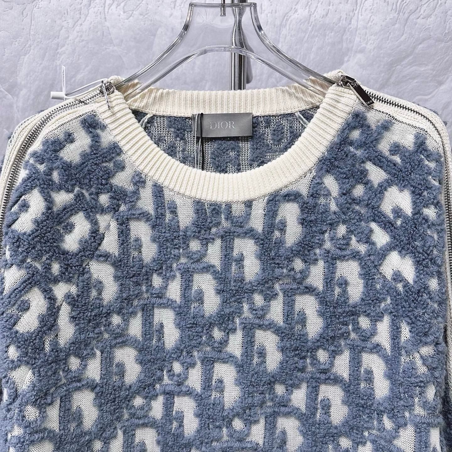 Dior Dior SS24 Zip All-over Wool Sweater Size US M / EU 48-50 / 2 - 2 Thumbnail