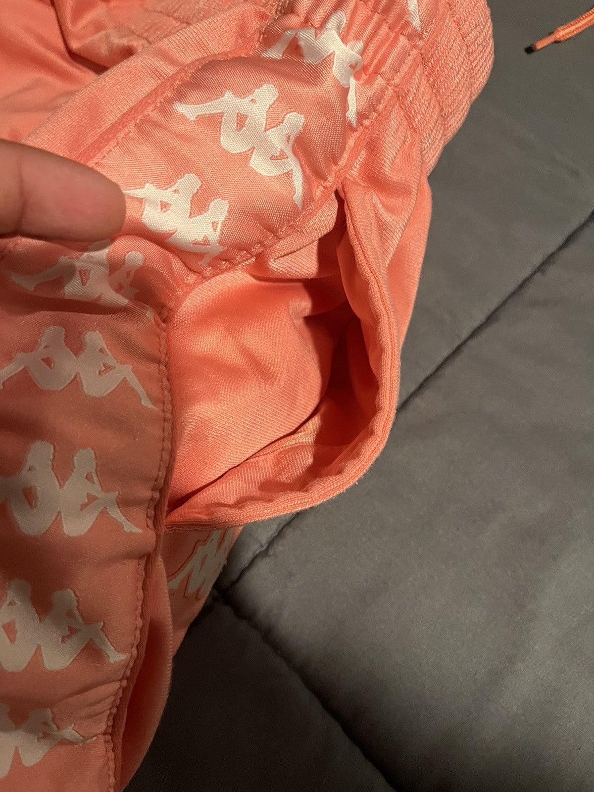 Kappa Kappa Logo Velour Shorts Size US 29 - 6 Thumbnail