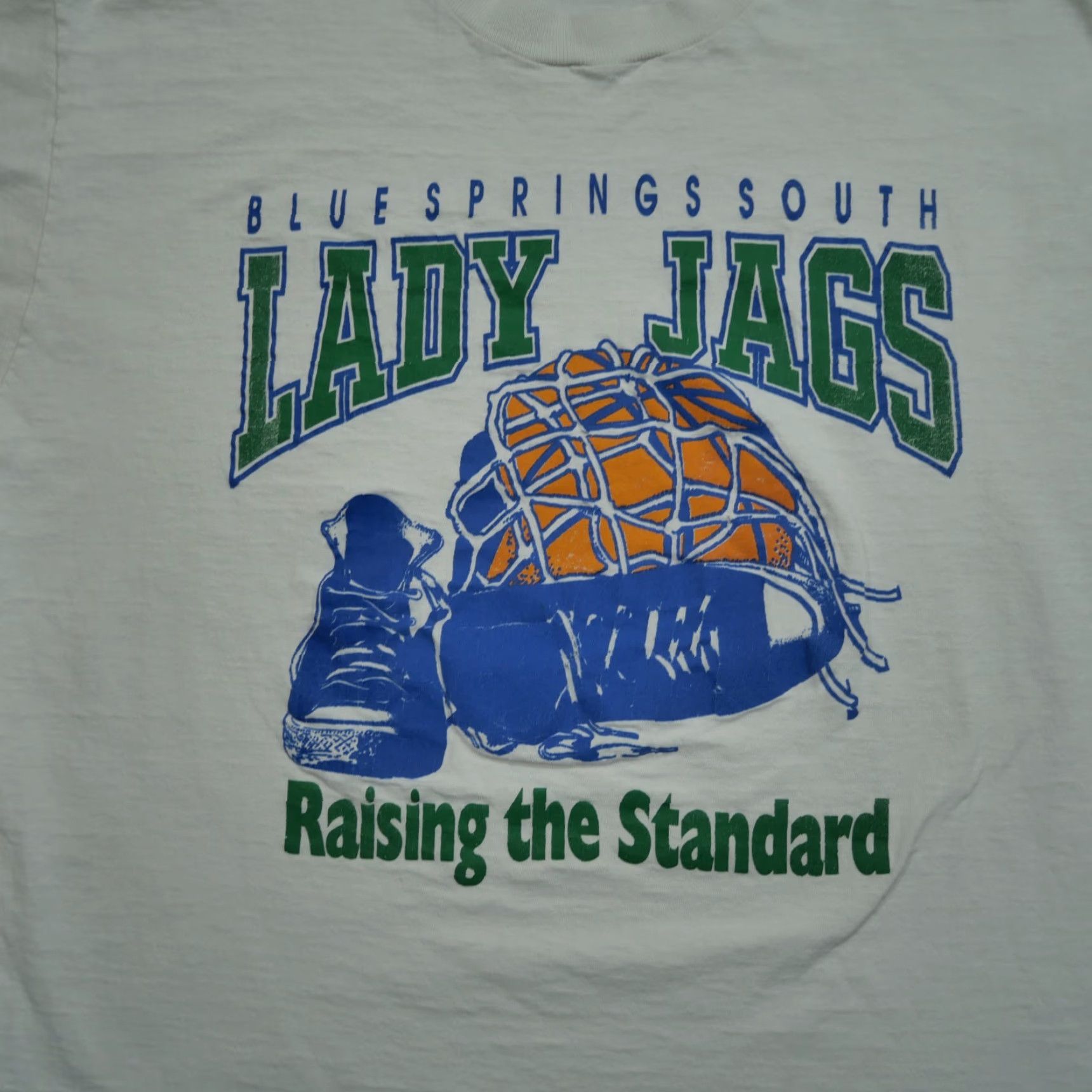 Vintage VINTAGE Basketball Shirt Adult XL White High School Lady Jags 90s Size US XL / EU 56 / 4 - 2 Thumbnail
