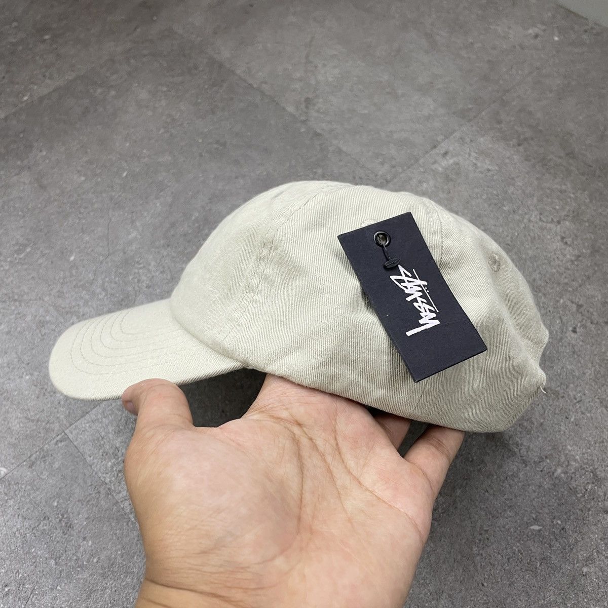 Stussy Stussy Logo Cap - Cream Size ONE SIZE - 3 Thumbnail