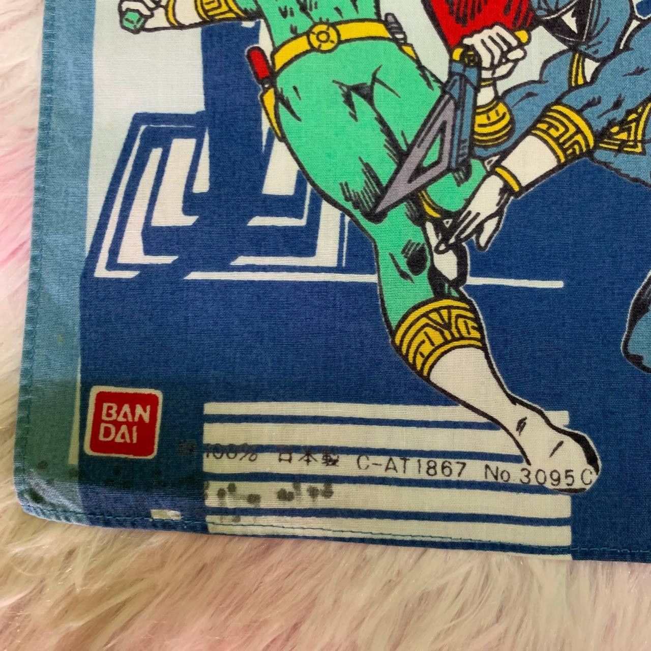 Anime × Japanese Brand × Vintage RARE Vintage Chouriki Sentai Ohranger 1995 Handkerchief Size ONE SIZE - 4 Thumbnail
