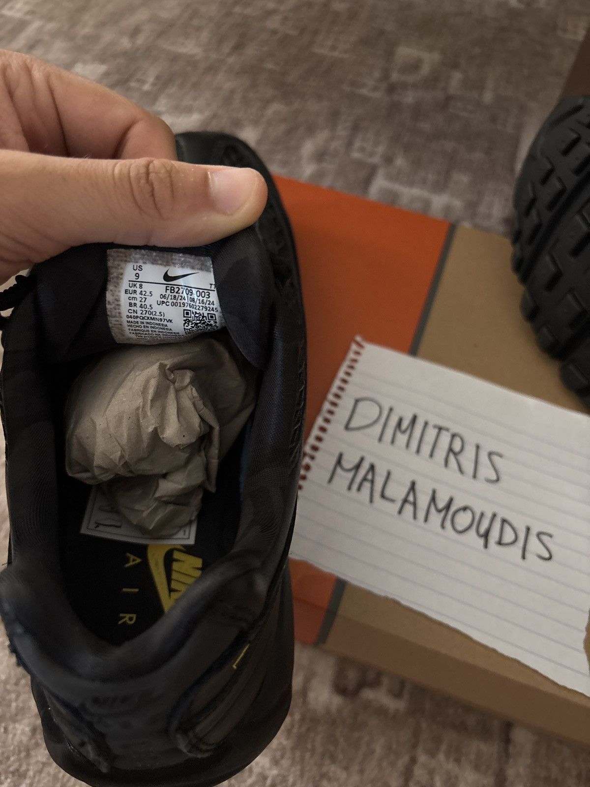 Corteiz × Nike Corteiz x Nike Air Max 95 “Honey Black” — Size EU 42.5 /US 9 Size US 9 / EU 42 - 6 Thumbnail
