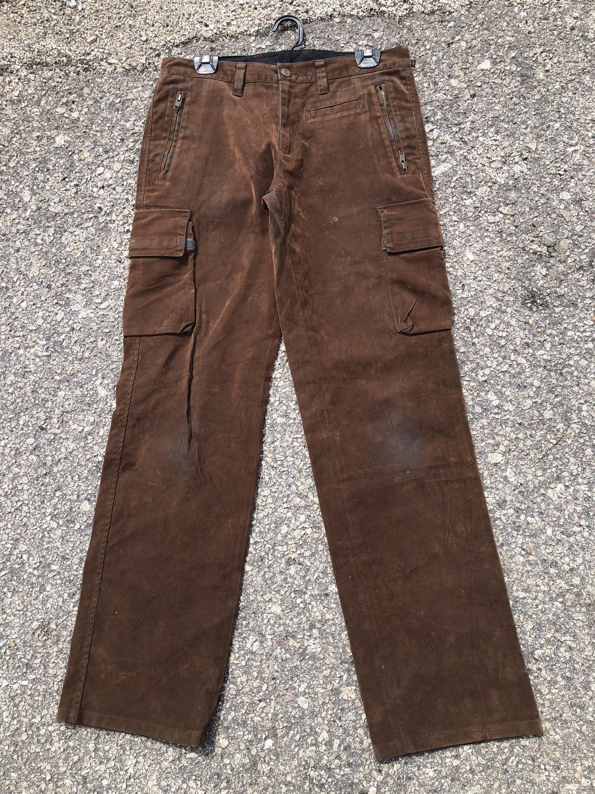 Japanese Brand Vintage COMME CA ISM Suede Cargo Pant Size US 32 / EU 48 - 1 Thumbnail