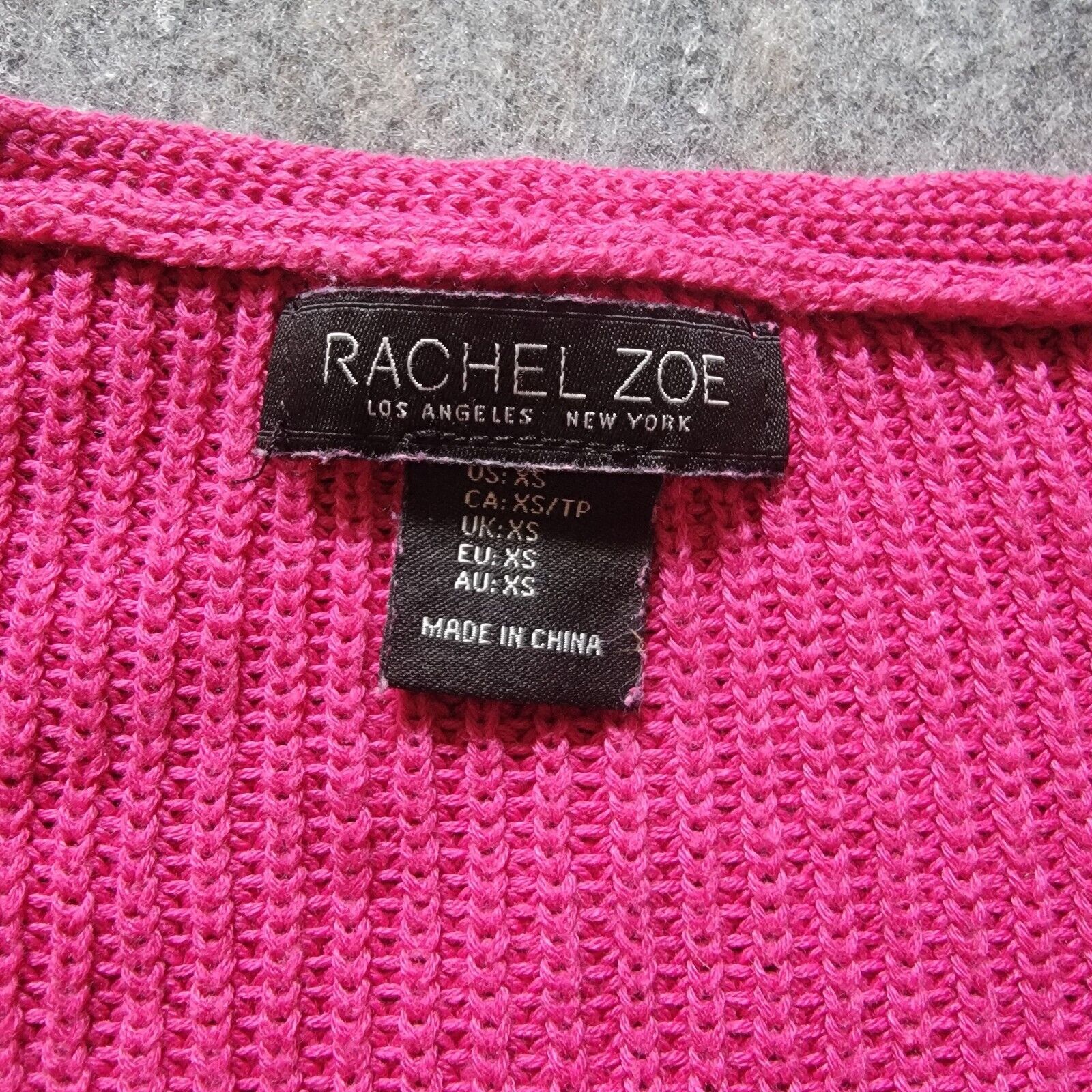 Rachel Zoe Rachel Zoe V-Neck Chevron Knit Sweater Longsleeve Size XS / US 0-2 / IT 36-38 - 6 Thumbnail