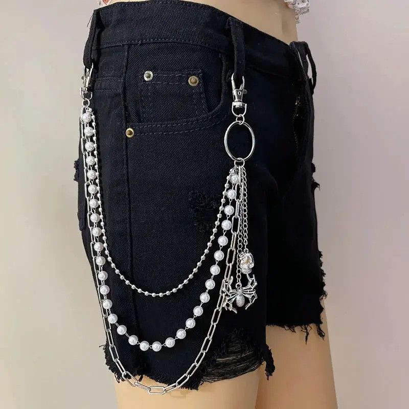 Japanese Brand Multi Layer Punk Pant Biker Street Waist Chain Size ONE SIZE - 1 Thumbnail