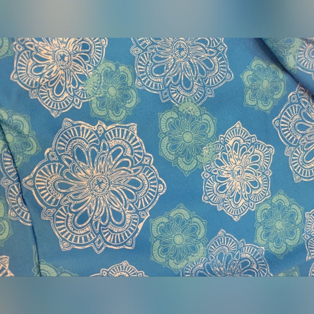 Other Blue Patterned Swim Skirt Size ONE SIZE - 2 Thumbnail