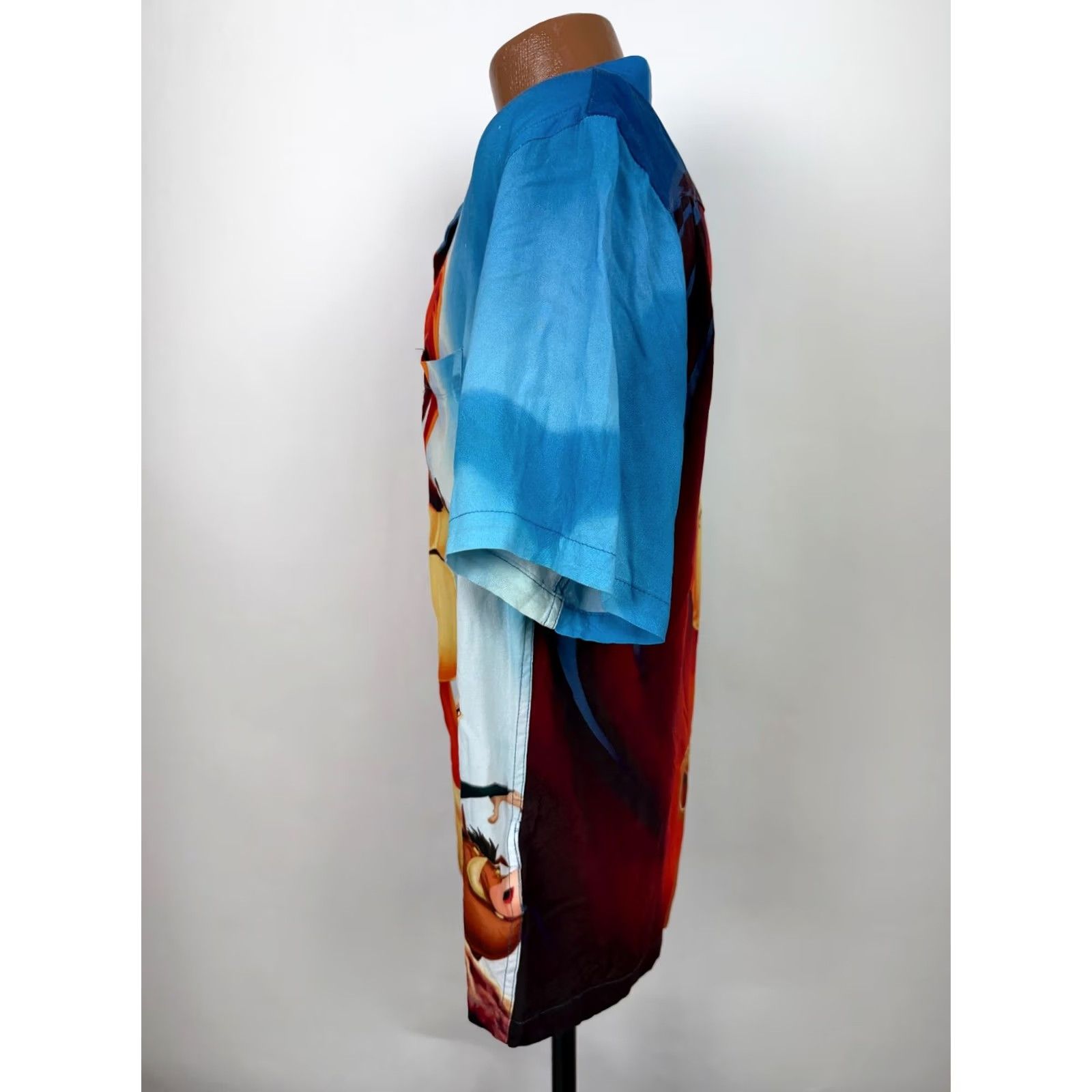 Disney VINTAGE Disney Lion King Shirt Medium Simba Mufasa Rafiki All Over Print AOP Rayon Men M Size US M / EU 48-50 / 2 - 5 Thumbnail