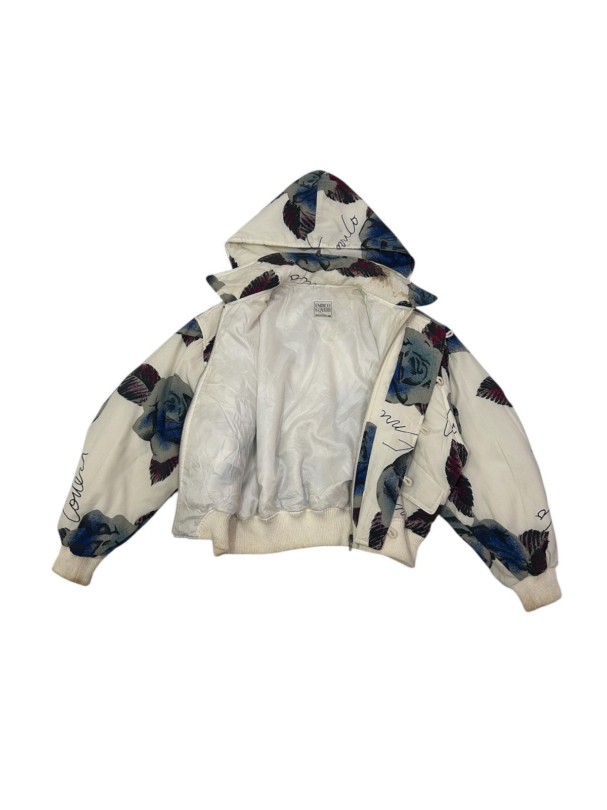 Designer × Enrico Coveri Vintage ENRICO COVERI Sport Blossom Full Zipper Jacket Size US M / EU 48-50 / 2 - 2 Thumbnail