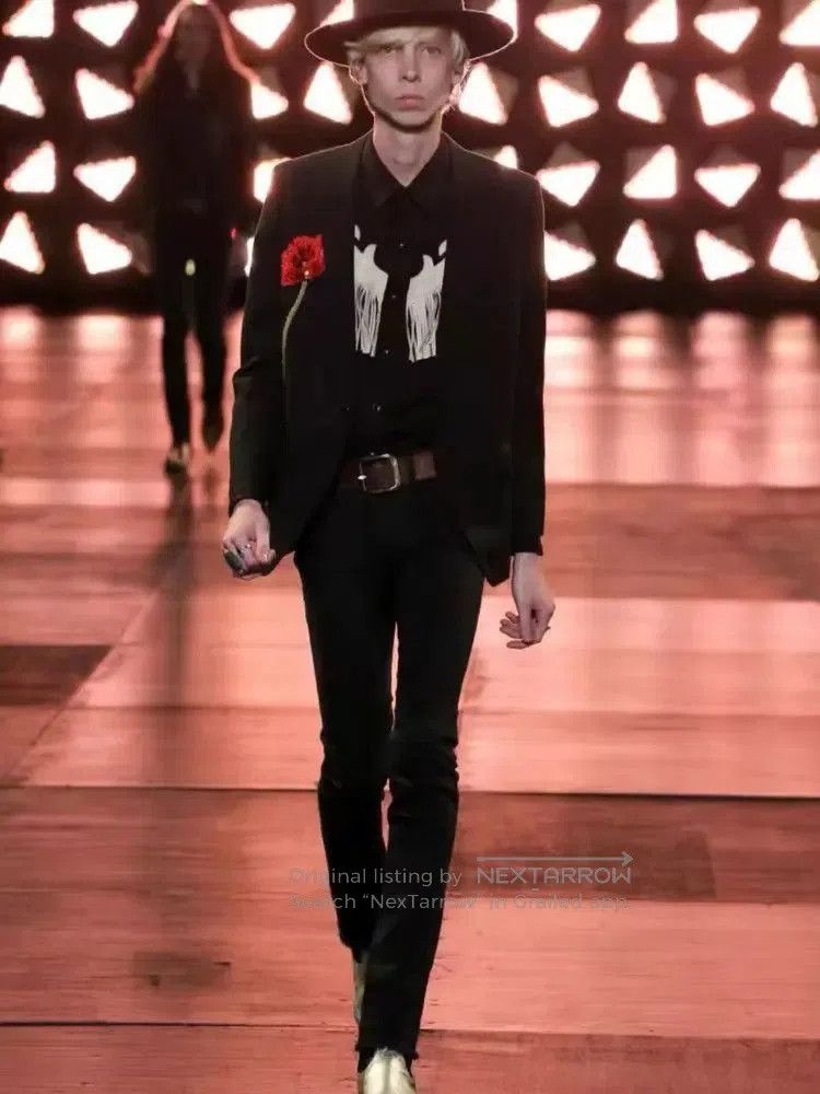 Saint Laurent Paris Sz 44 Saint Laurent Paris 15SS Flower Patch Jacket. Size US S / EU 44-46 / 1 - 6 Thumbnail