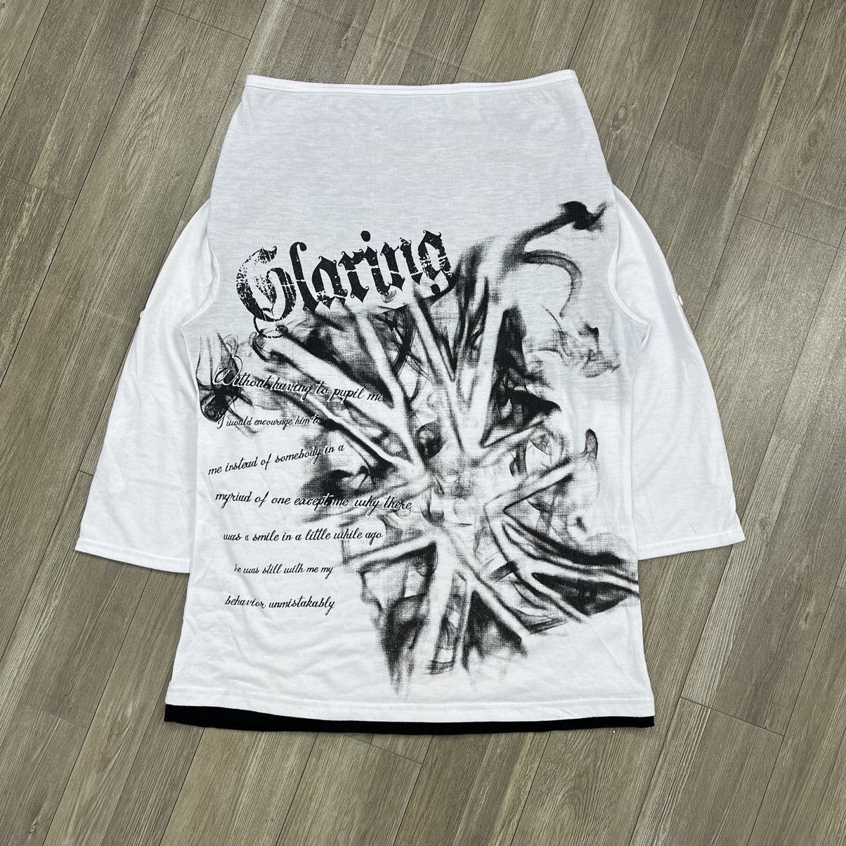 If Six Was Nine × Japanese Brand × Le Grande Bleu (L.G.B.) Y2K GangBster Poem Gothic Punk Style LongSleeve Ifsixwasnine Size US L / EU 52-54 / 3 - 2 Thumbnail