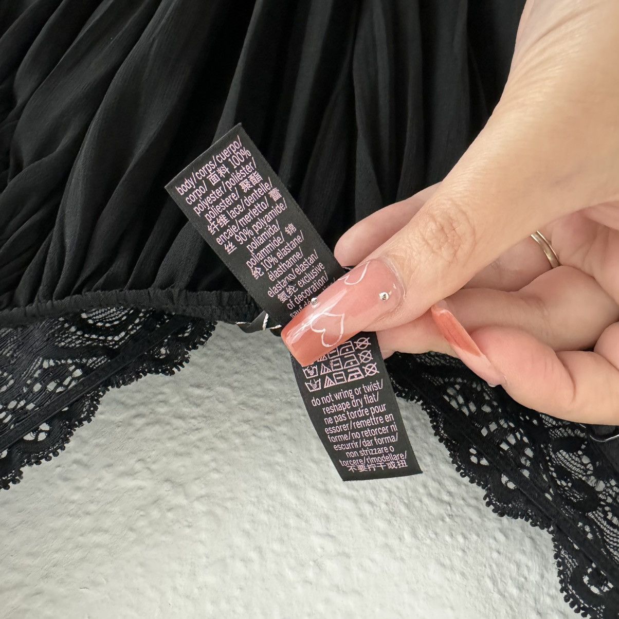 Victoria's Secret VICTORIAS SECRET Black Satin Bow Pleated Lace Babydoll Slip Size M / US 6-8 / IT 42-44 - 13 Thumbnail