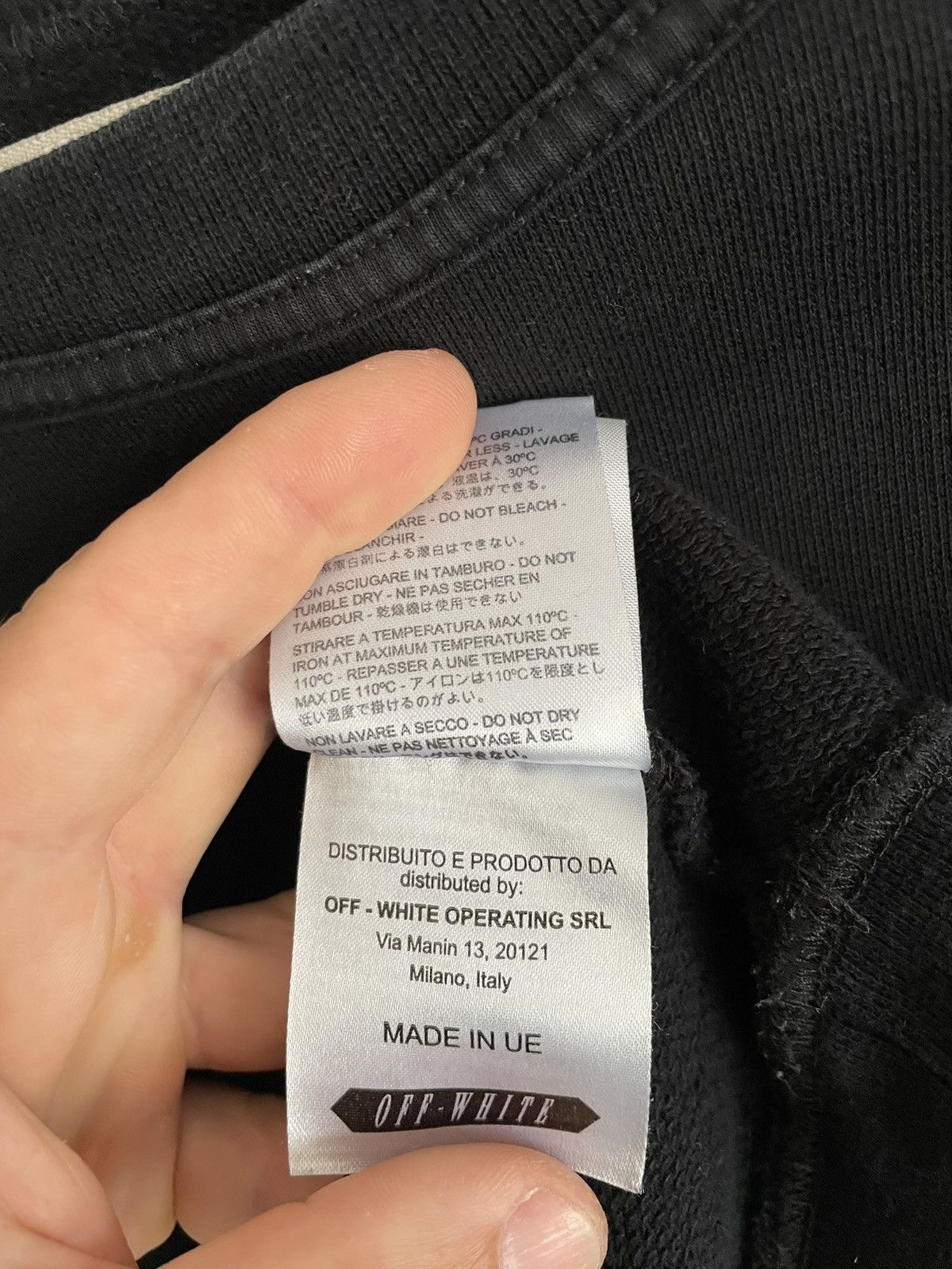 Off-White Off-White Blue Collar Sweatshirt Diagonals Crewneck Jumper Size US S / EU 44-46 / 1 - 10 Thumbnail