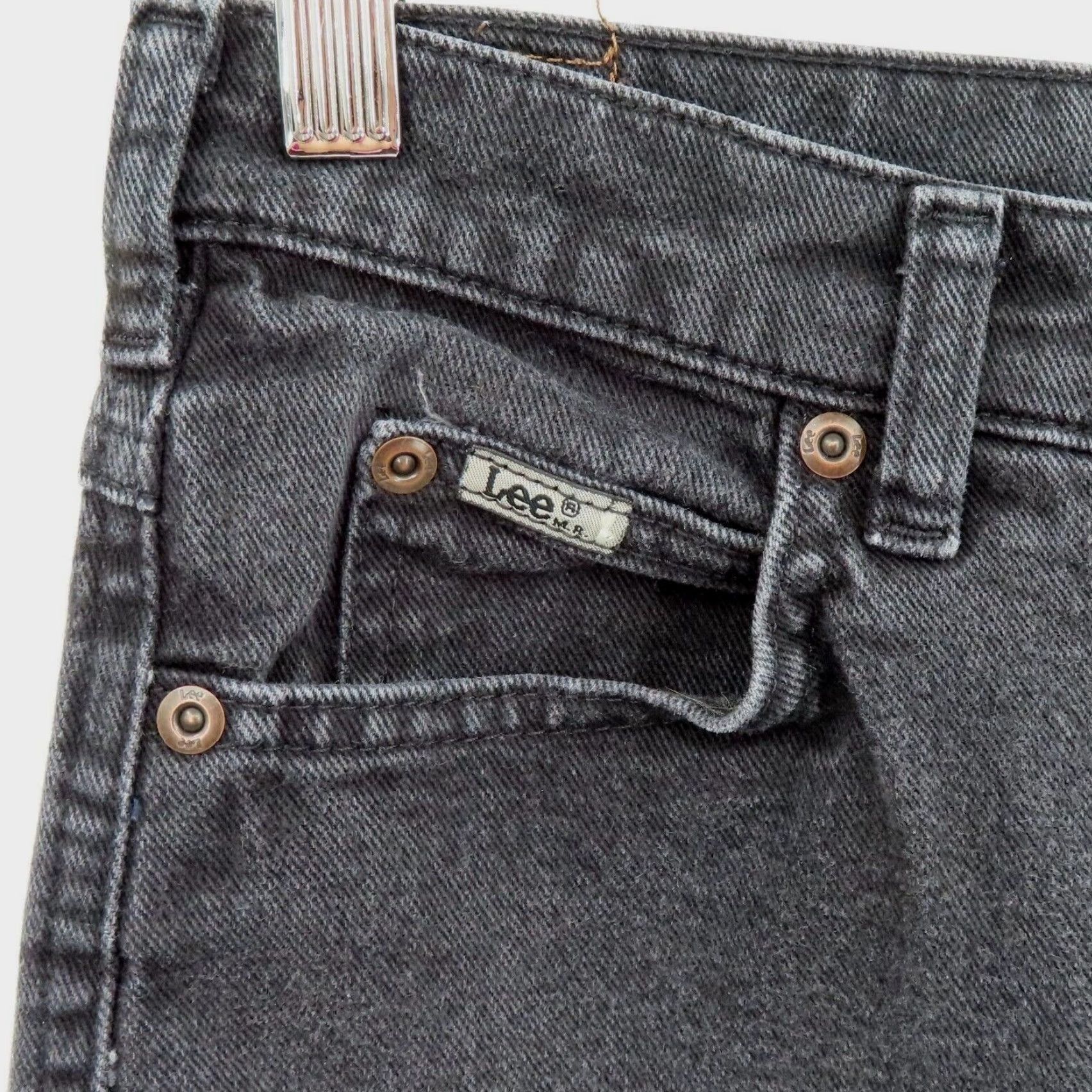 Lee Lee Womens Jeans Relaxed Straight Leg At the Waist Black 10 Denim Cotton Blend 5-Pocket Pockets Vintage No Shirt? Size 32" / US 10 / IT 46 - 3 Thumbnail