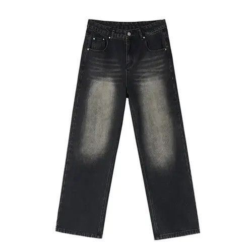 Japanese Brand Kizuki x Aoshi Black Baggy Washed Denim Jeans Size US 30 / EU 46 - 6 Thumbnail