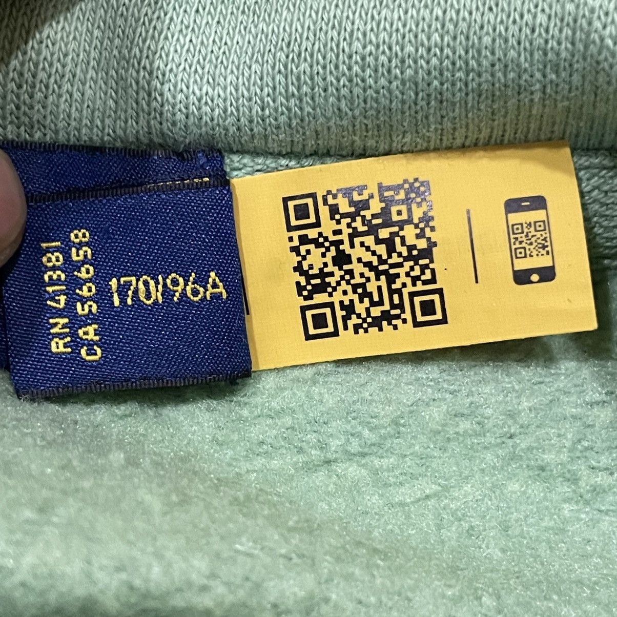 Polo Ralph Lauren Polo Ralph Lauren Sage Green Hoodie Big Pony Embroidered Size US L / EU 52-54 / 3 - 7 Thumbnail