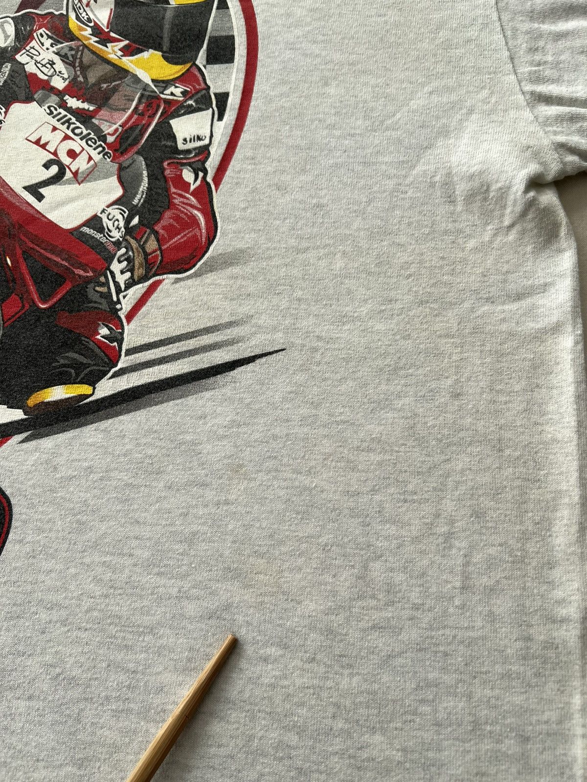 Vintage Vintage 2002 Superbikes Steve Hislop Ducati Moto Racing Tee Size US XL / EU 56 / 4 - 15 Thumbnail
