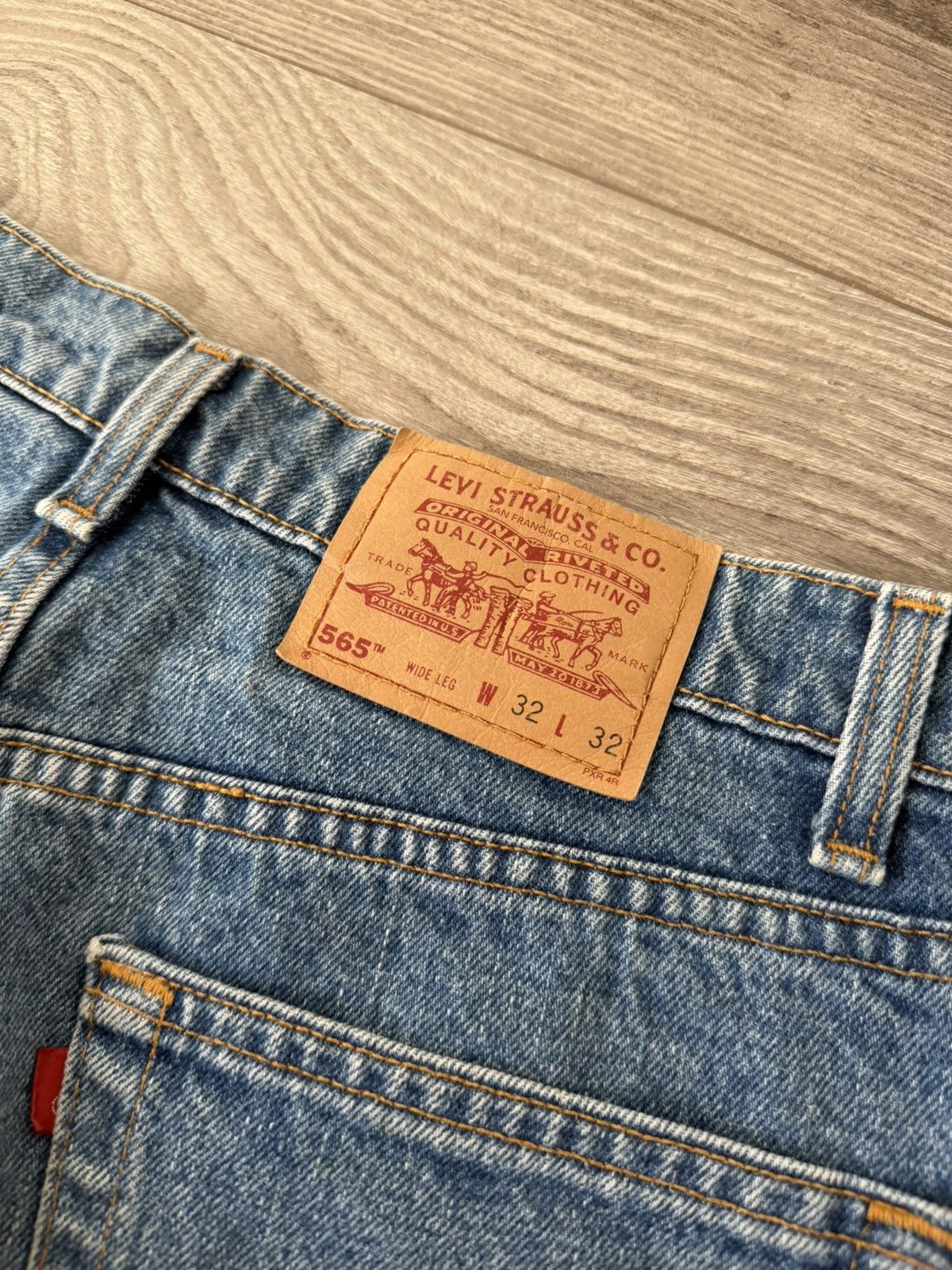 Levi's ‼️Vintage Levi’s Grey 565 Red Tab Denim Made in USA🇺🇸Jeans‼️ Size US 32 / EU 48 - 4 Thumbnail
