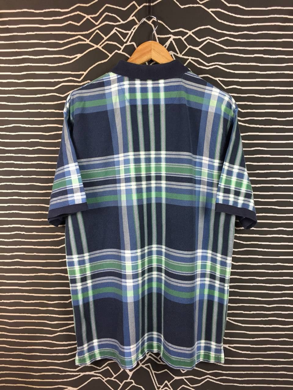 Chaps Ralph Lauren Vtg Chaps Ralph Lauren Crest Logo Plaid Polo Shirt Size US XL / EU 56 / 4 - 5 Thumbnail