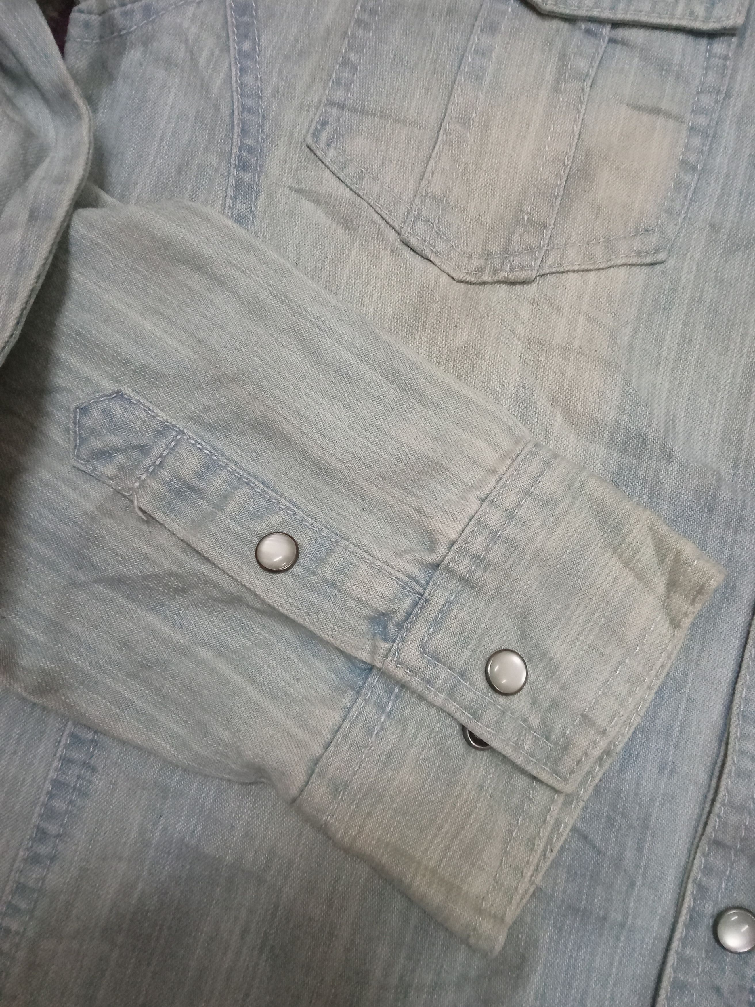 In The Attic In The Attic Denim Western Snap Buttons Shirt Size L / US 10 / IT 46 - 8 Thumbnail