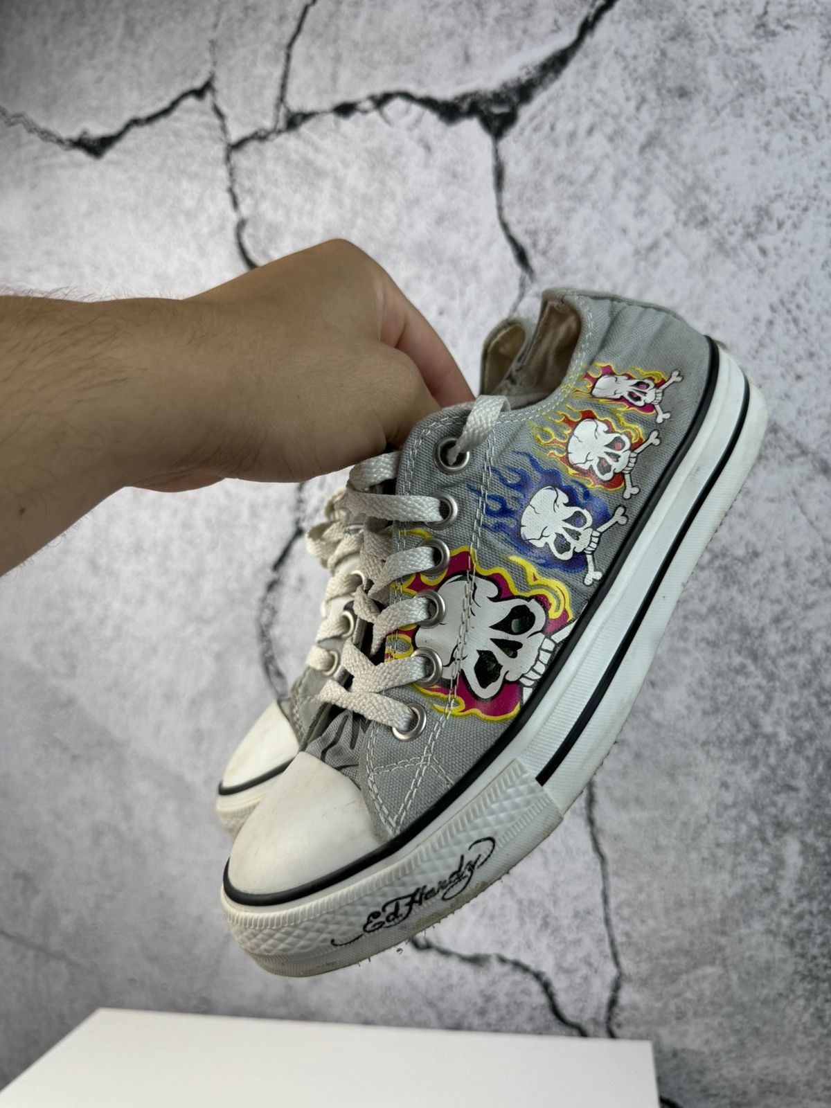 Ed Hardy Y2K vintage Ed hardy shoes sneakers avant garden Streetwear Size US 6.5 / IT 36.5 - 1 Thumbnail