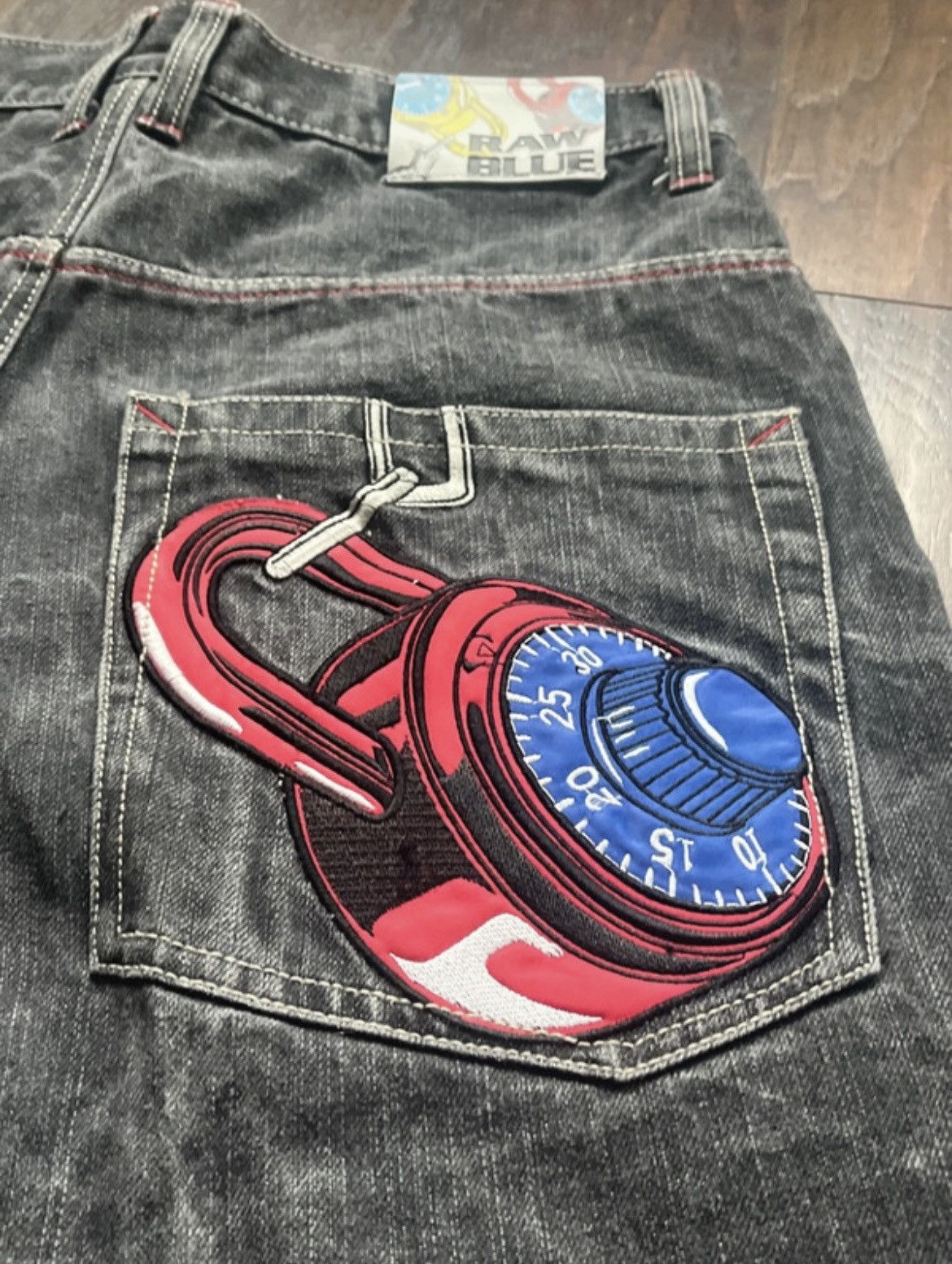 Affliction vtg raw blue jnco jort jorts skate Size US 34 / EU 50 - 2 Thumbnail