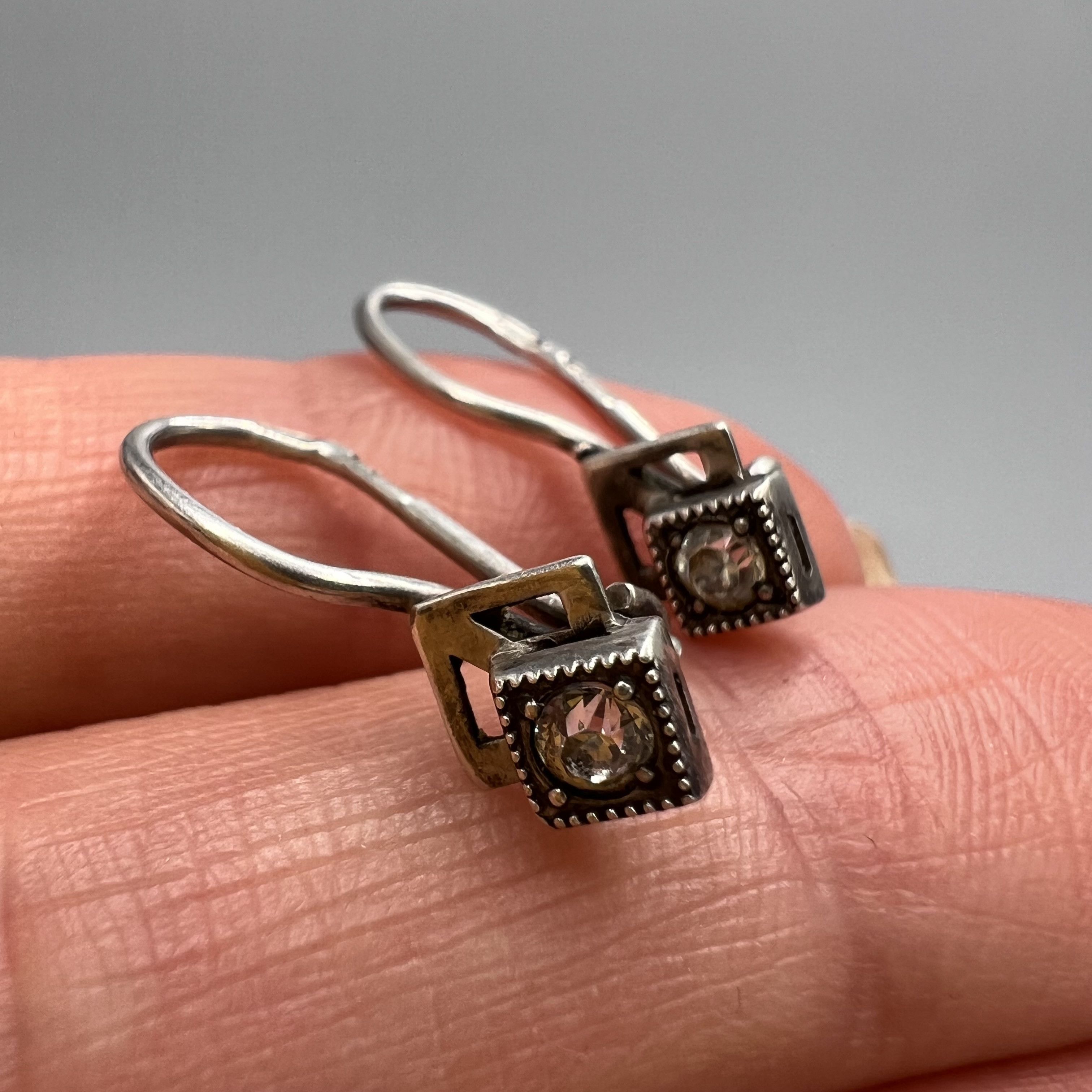 Sterling Silver Vintage Pair Of Stud Earrings Sterling Silver 925 Size ONE SIZE - 4 Thumbnail
