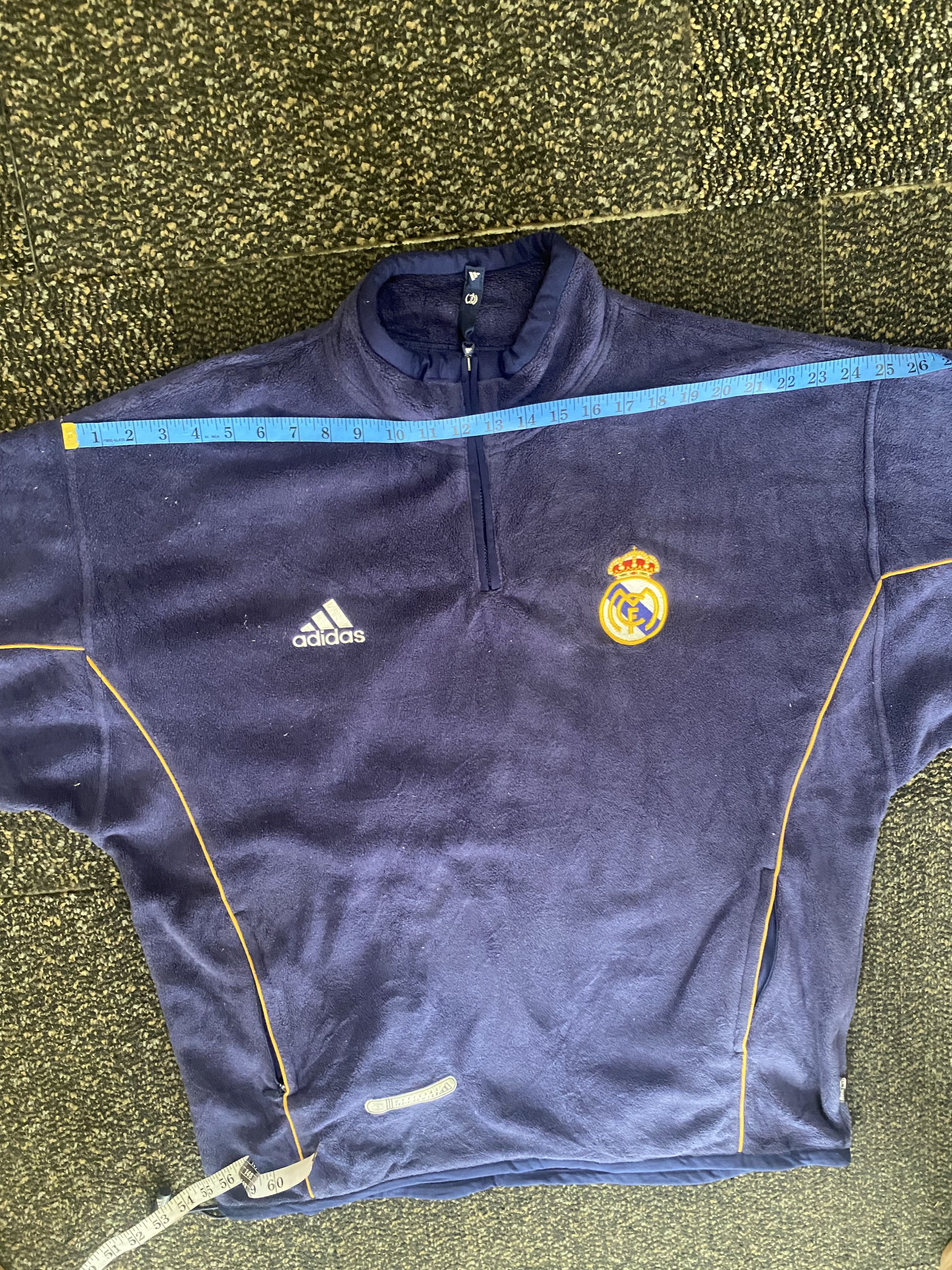 Adidas × Vintage Adidas Real Madrid fleece zipped Size US XL / EU 56 / 4 - 6 Thumbnail