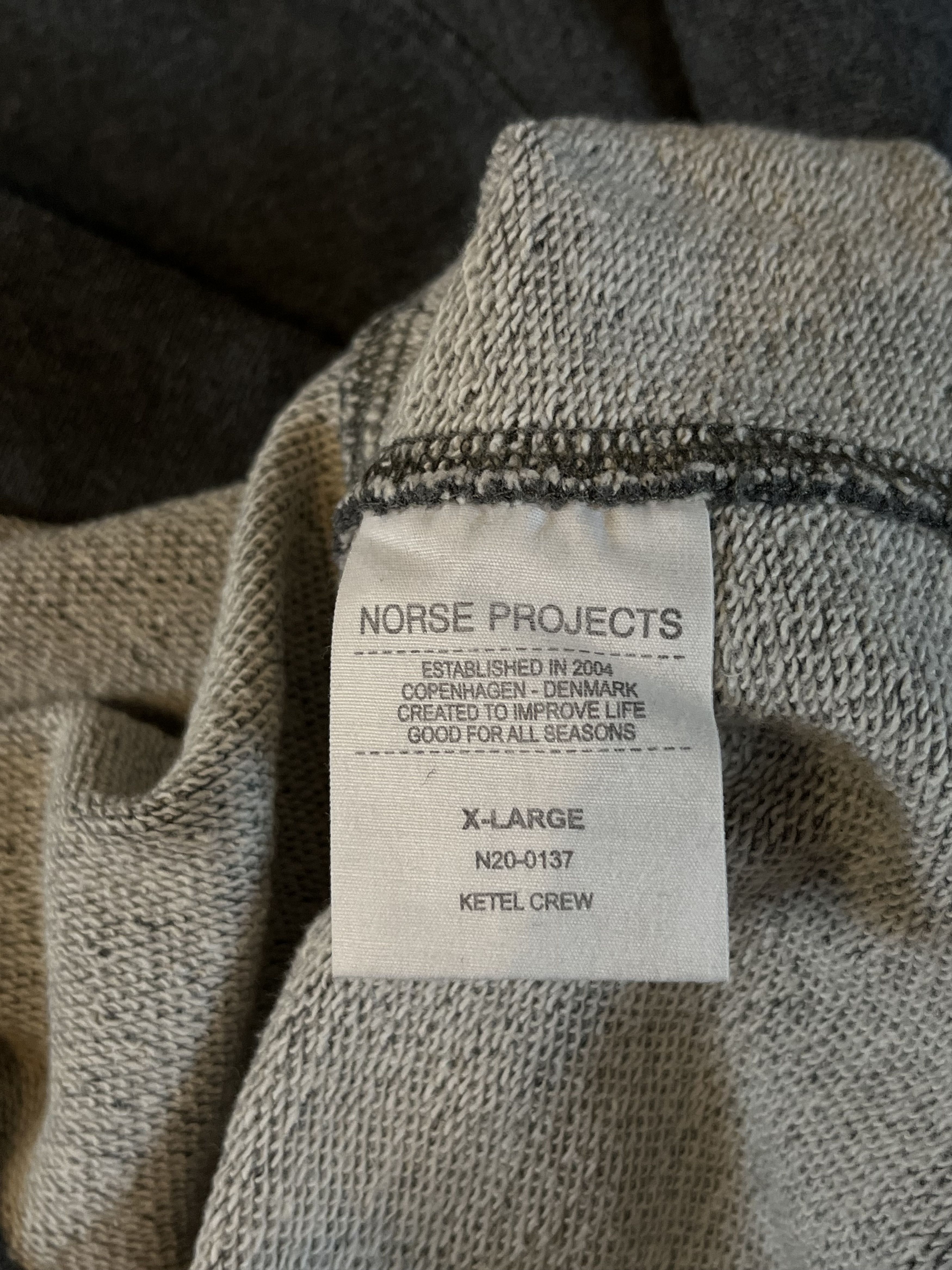 Norse Projects Norse Projects Ketel Crew Sweatshirt Crewneck Size US XL / EU 56 / 4 - 6 Thumbnail