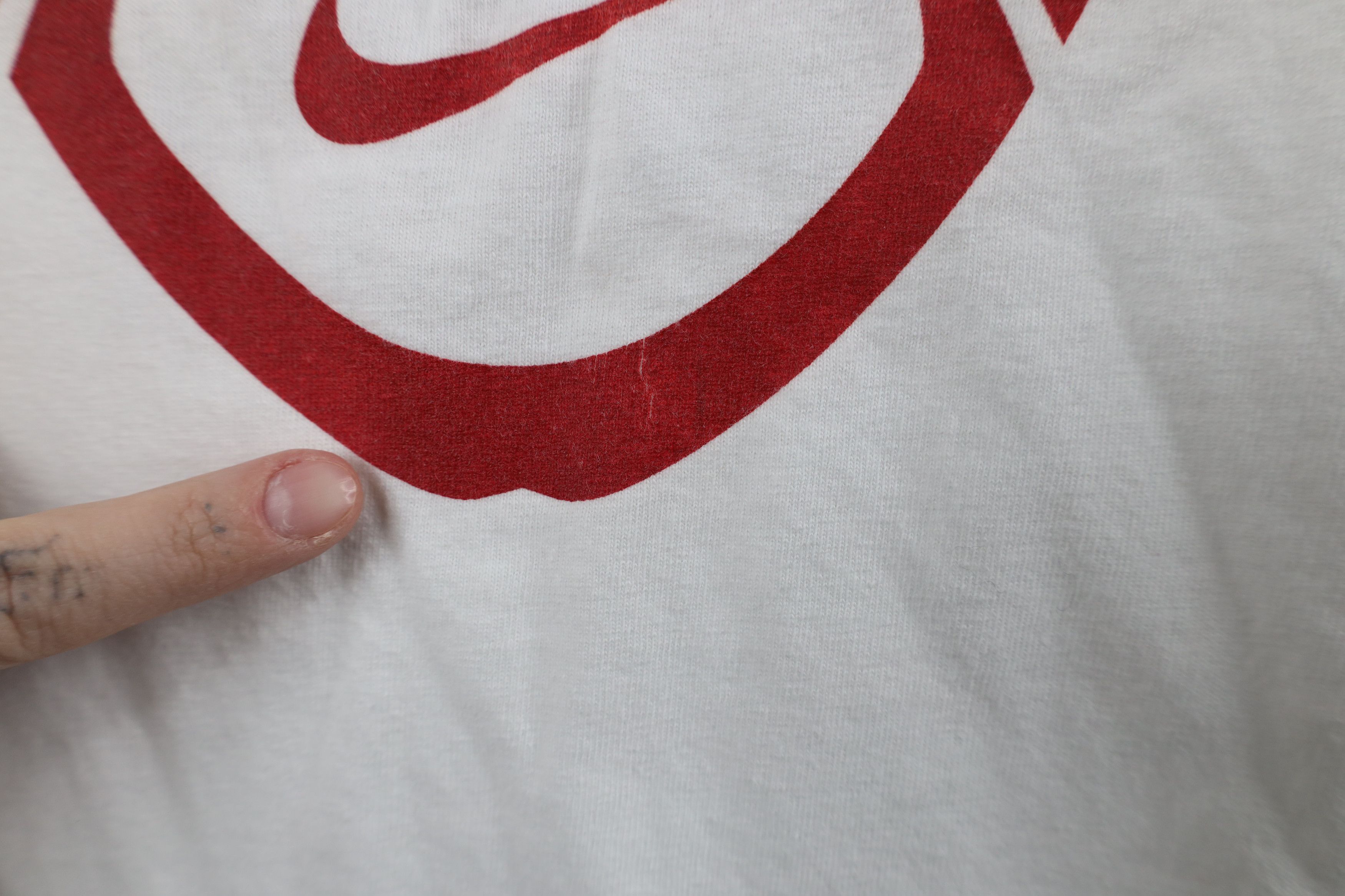 Nike × Vintage Vintage Y2K Nike Football Center Swoosh Short Sleeve T-Shirt Size US XL / EU 56 / 4 - 7 Thumbnail